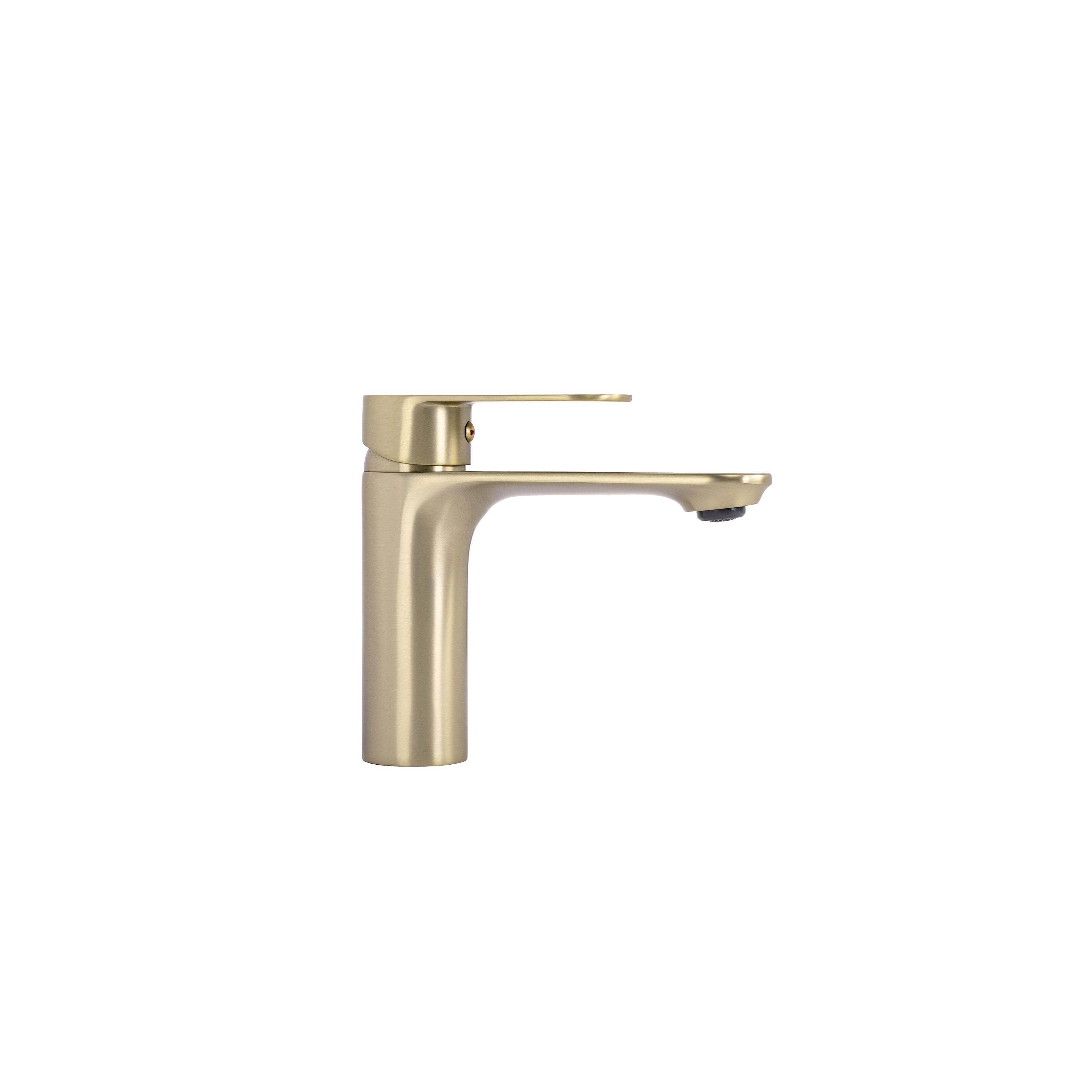 Waschbeckenarmatur Rea Drop Brush Gold low