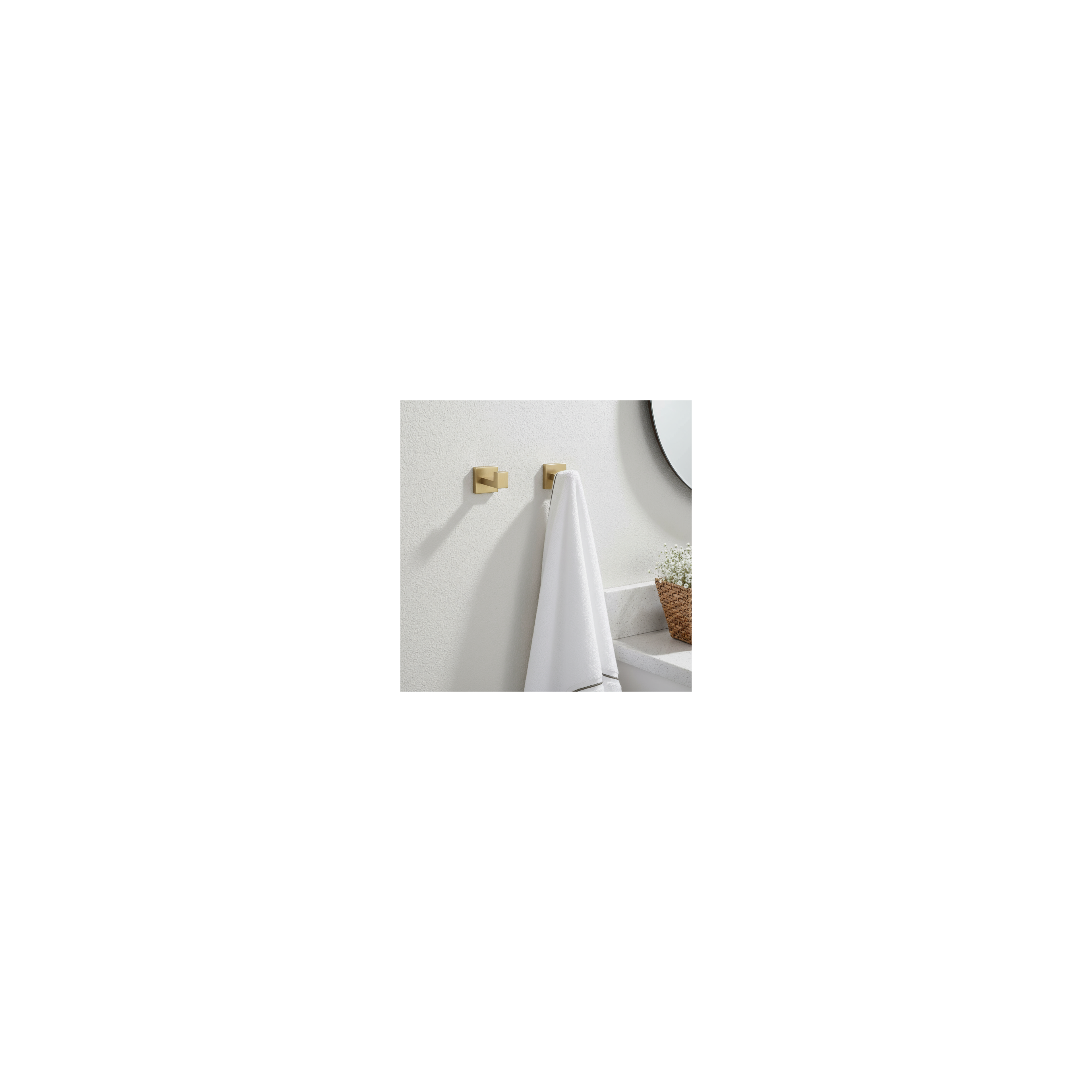 Badezimmer-Accessoire-Set Rio Brush Gold 4-teilig