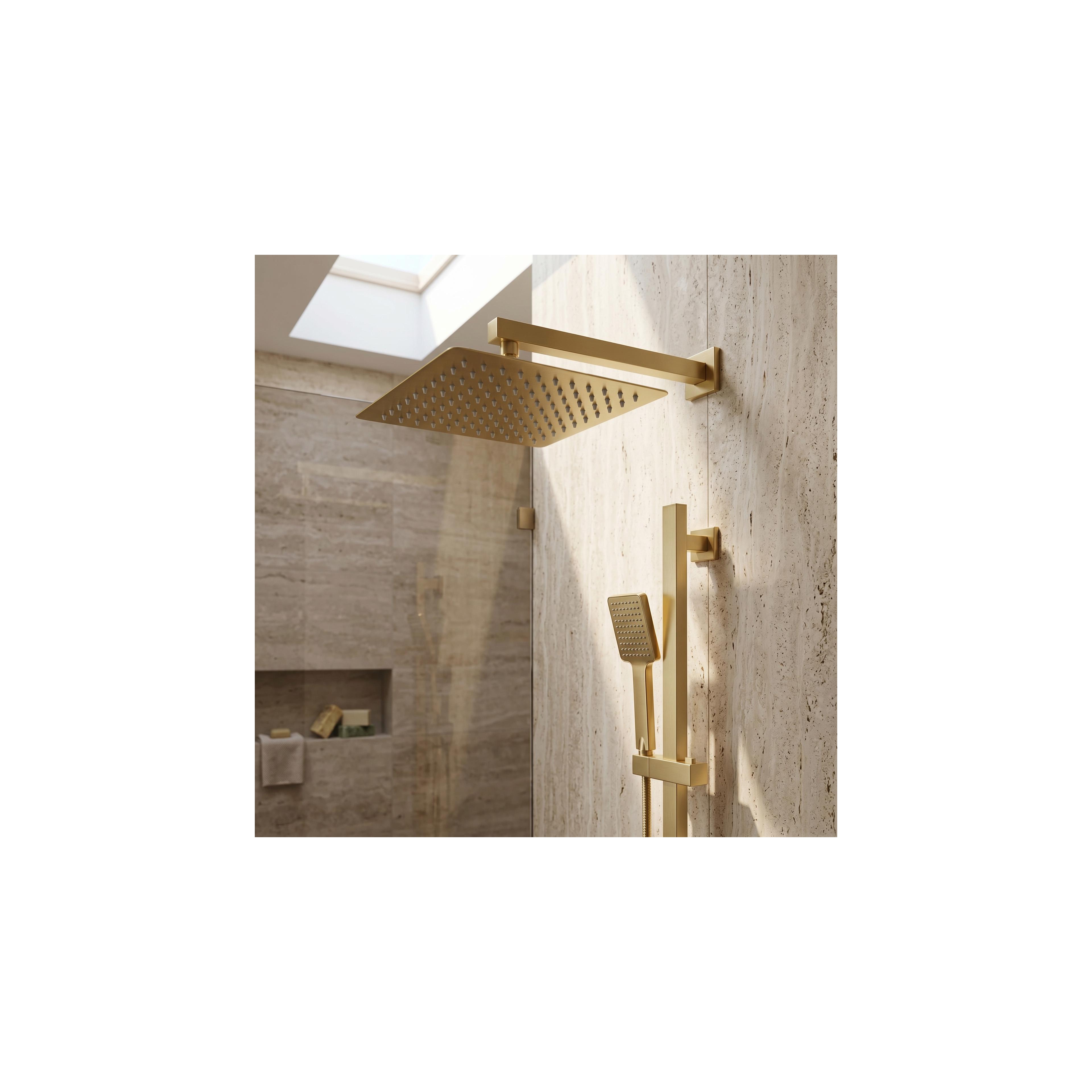 Квадратен душ пита REA JS-P015BG 30cm Brush Gold