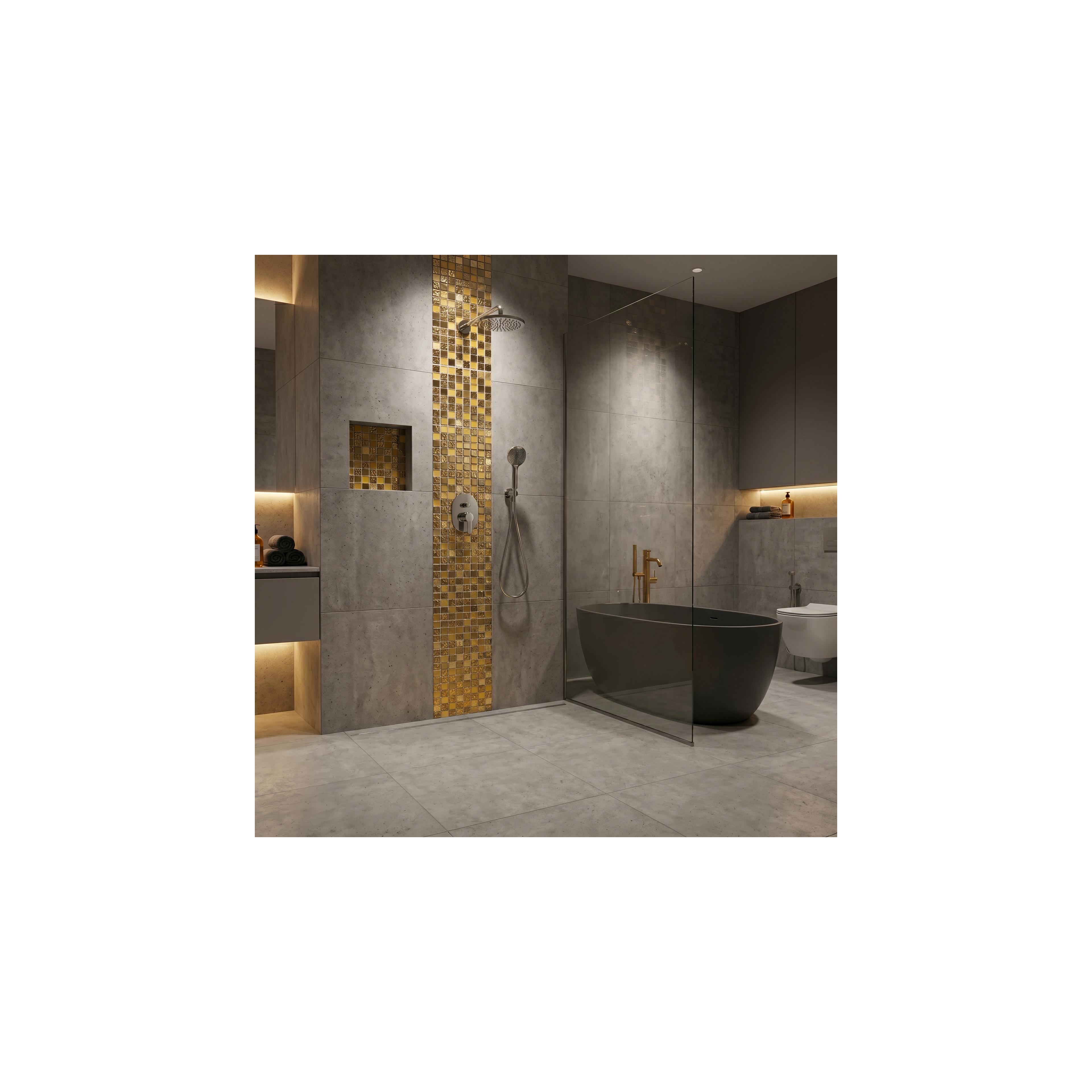 Mosaik Dekor P14016 30x30cm Gold Glass
