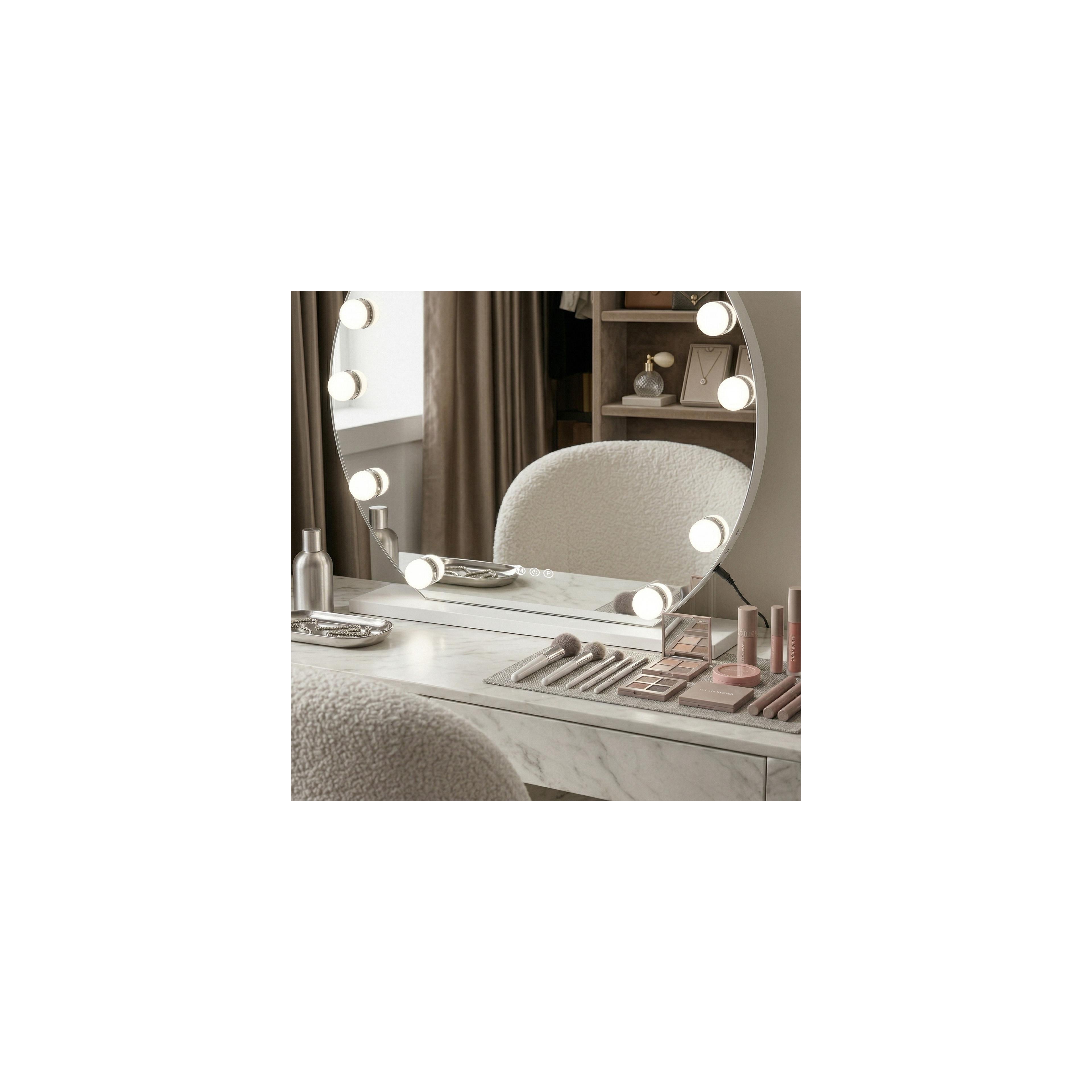 Spiegel LED HOLLYWOOD White 50 cm
