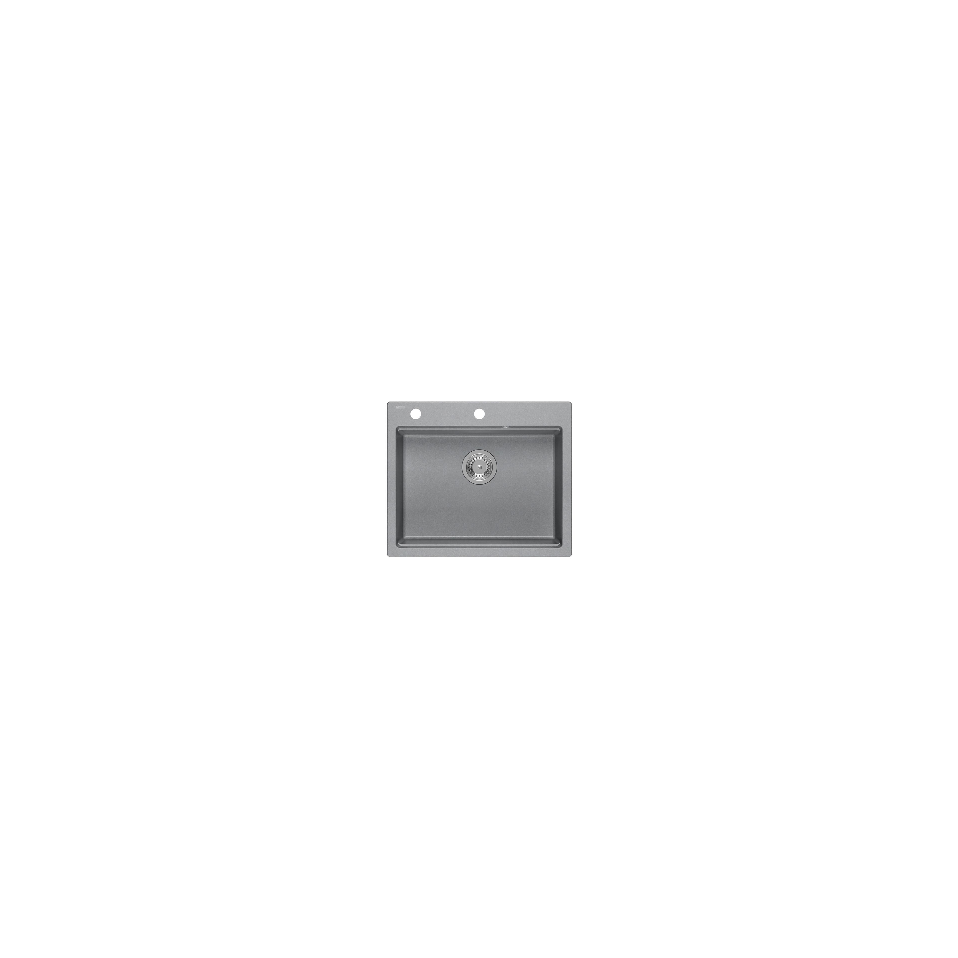 Granitspülbecken KURT 110 WORKSTATION Grey Metallic
