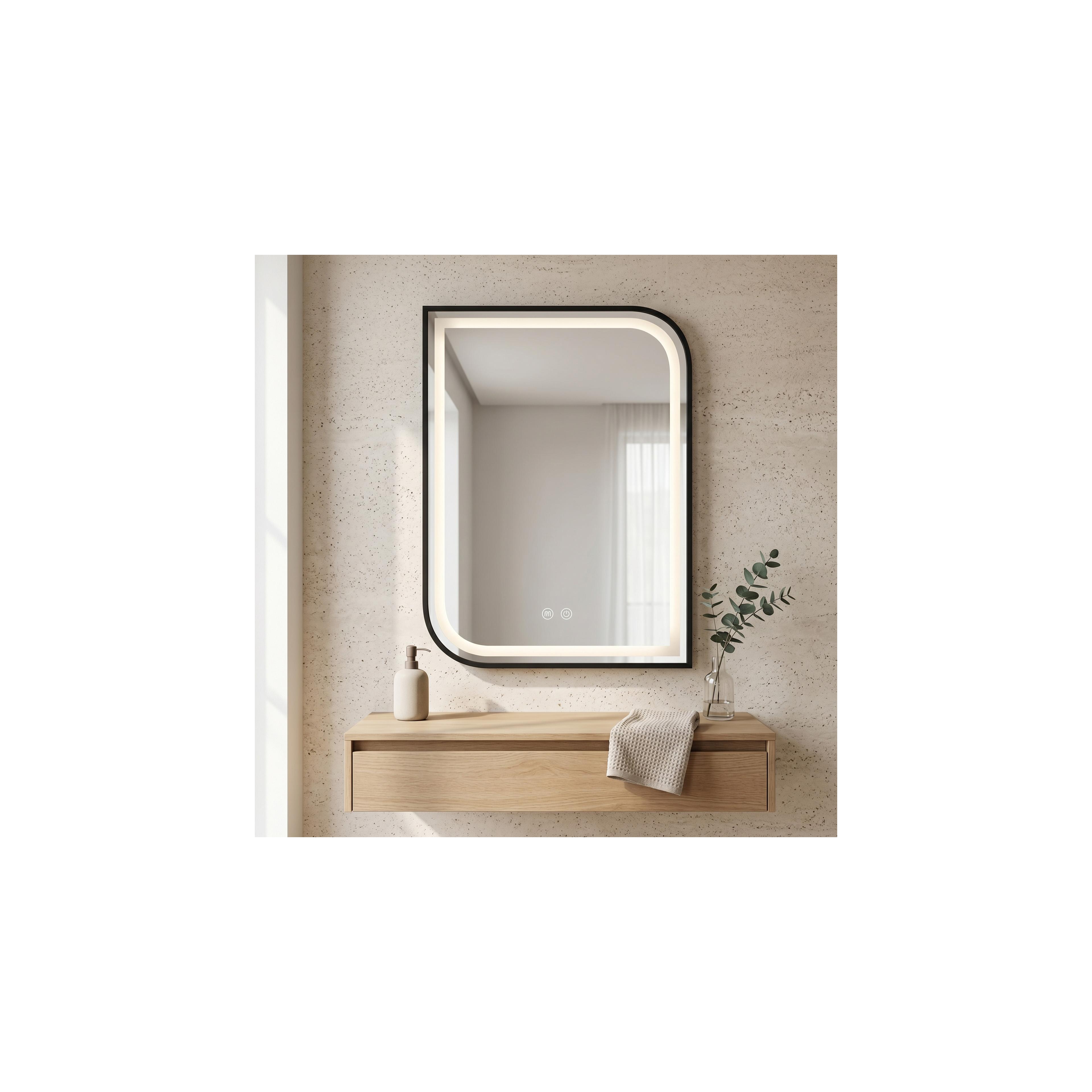 LED seinapeegel ZONE 80X60  BLACK