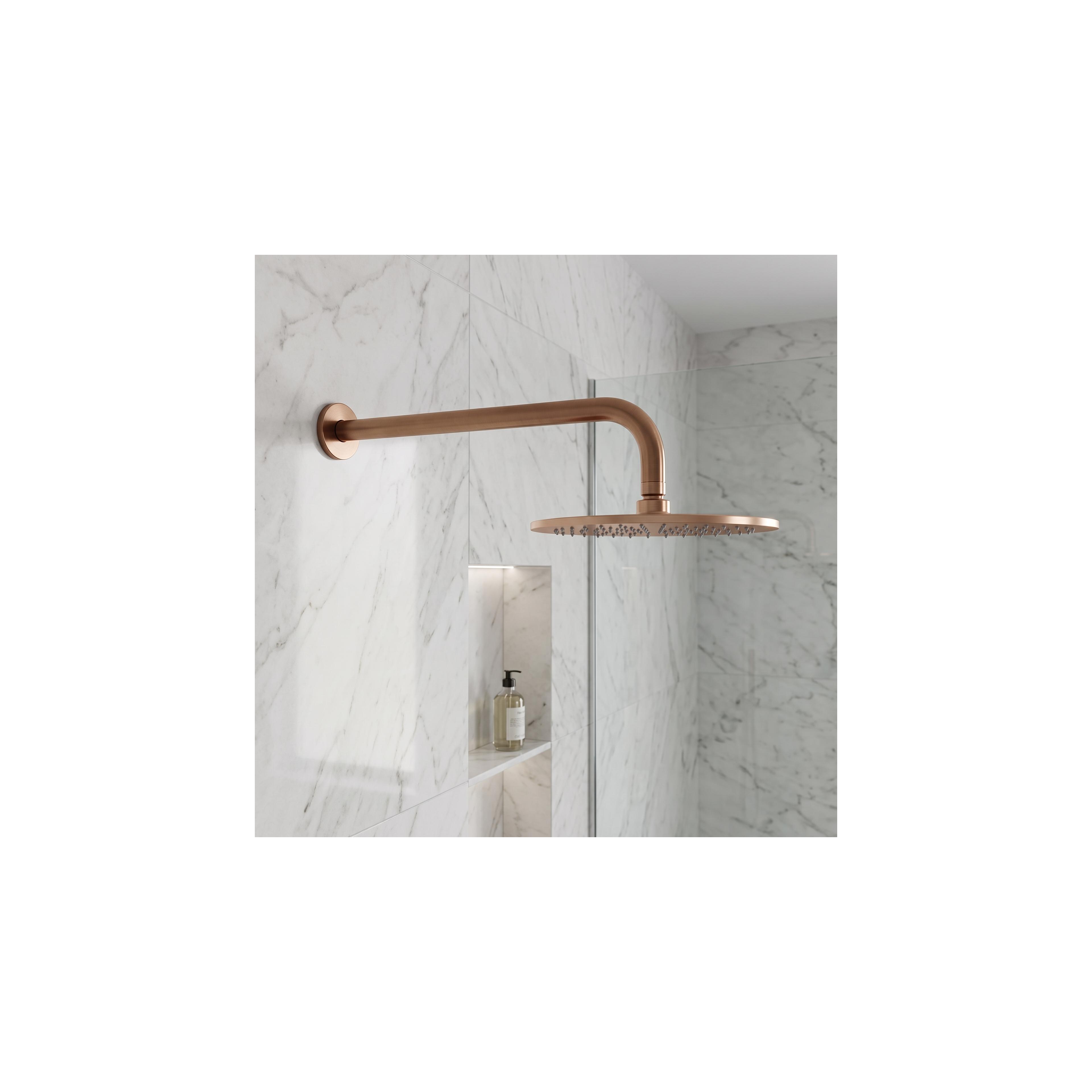 Runder Duscharm REA JS-9021 40cm Brush copper