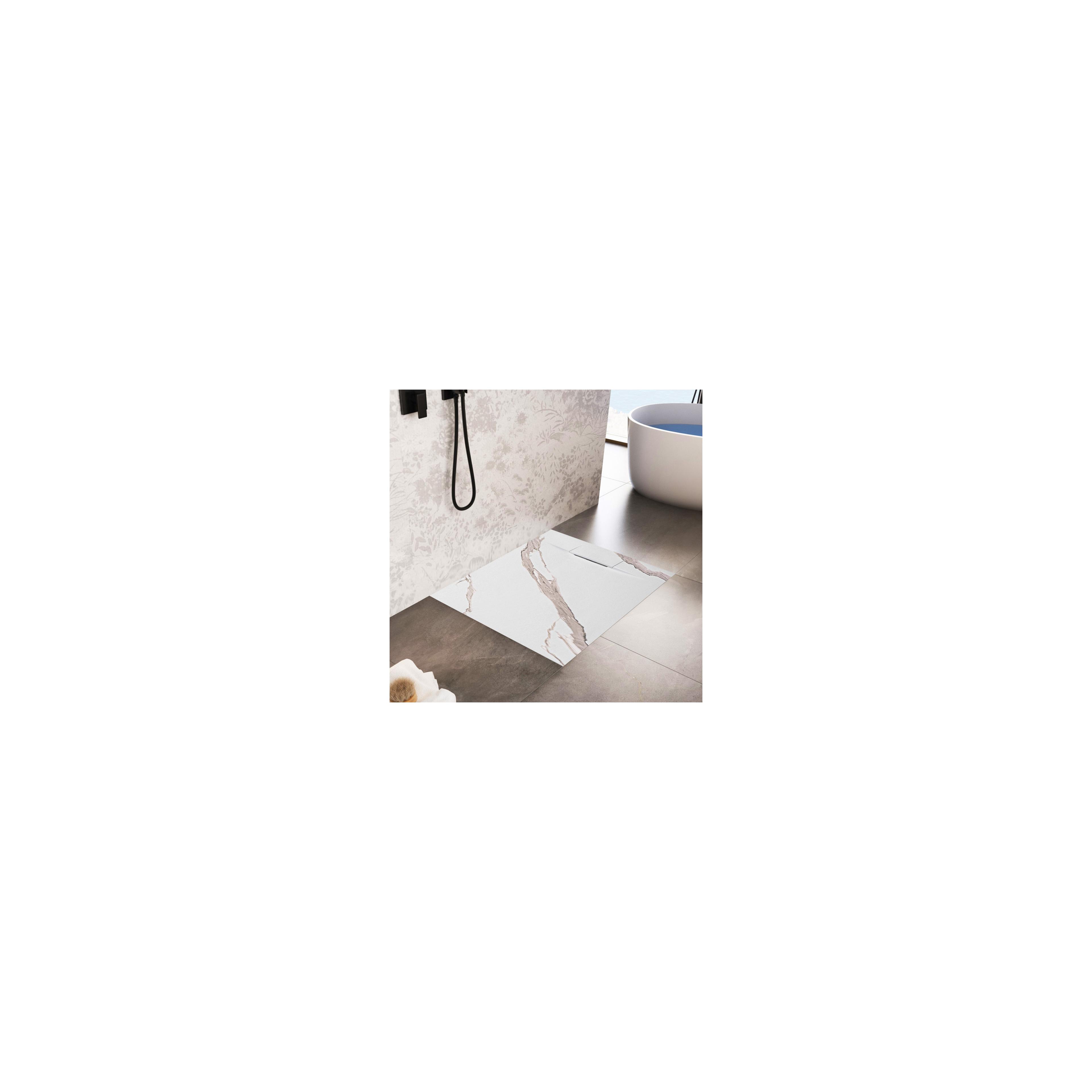 Dušo irklavimo baseinas Bazalt CARRARA WHITE 90x90