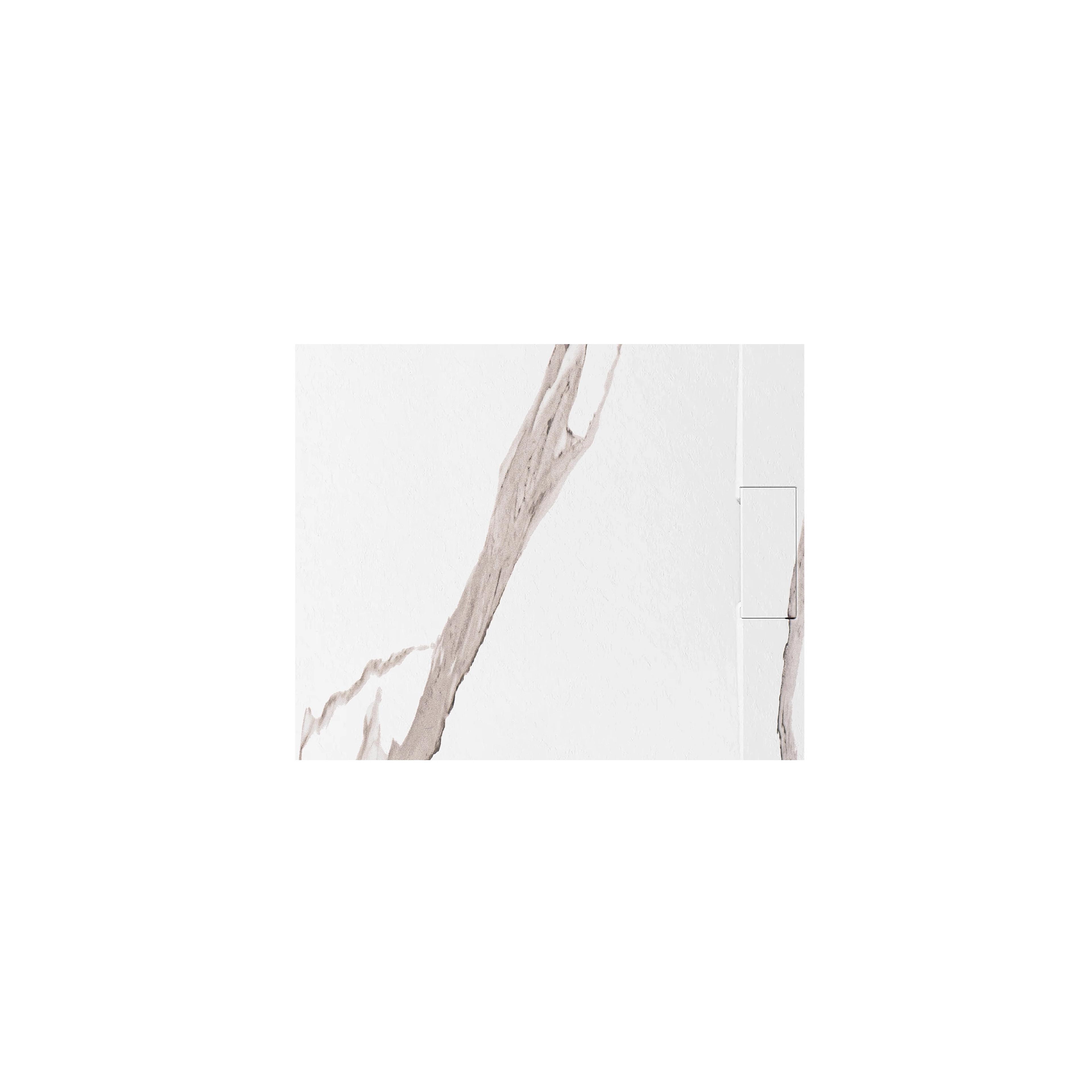 Duschkar Bazalt CARRARA WHITE 80x100