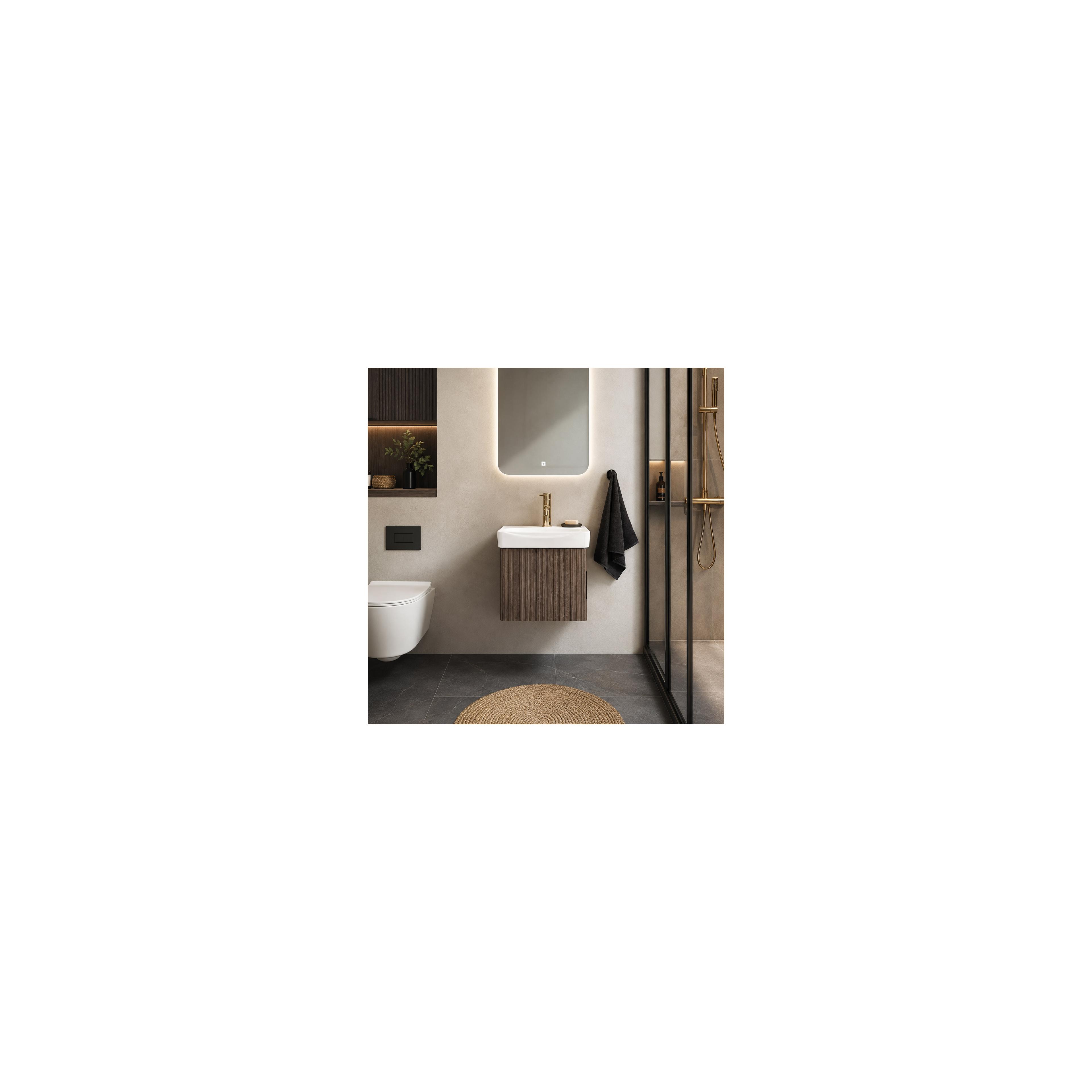 Badezimmerschrank mit Waschbecken Rea DB85-50-1 Dark 50cm
