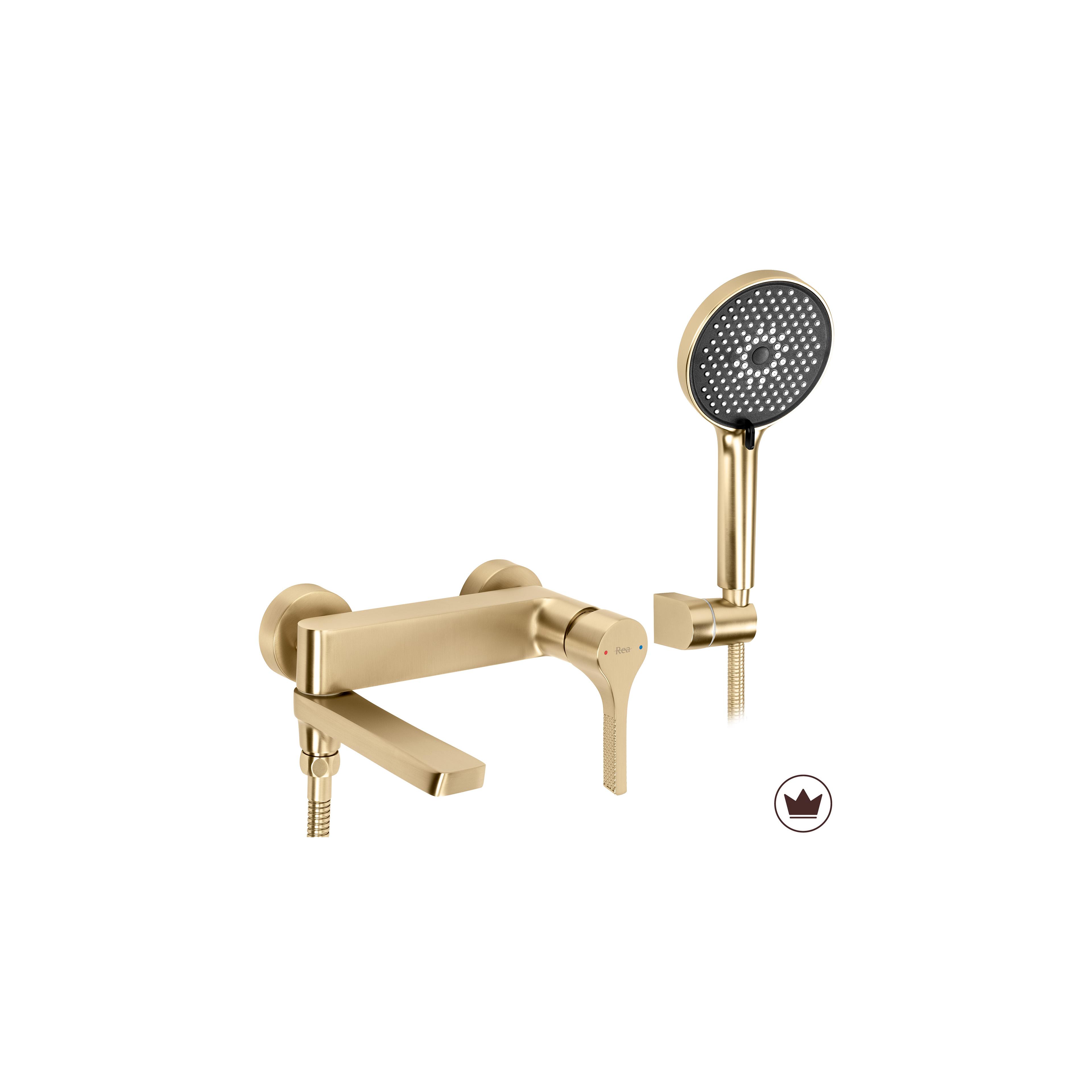 Wannenarmatur PREMIUM Rea Maxim Brush Gold