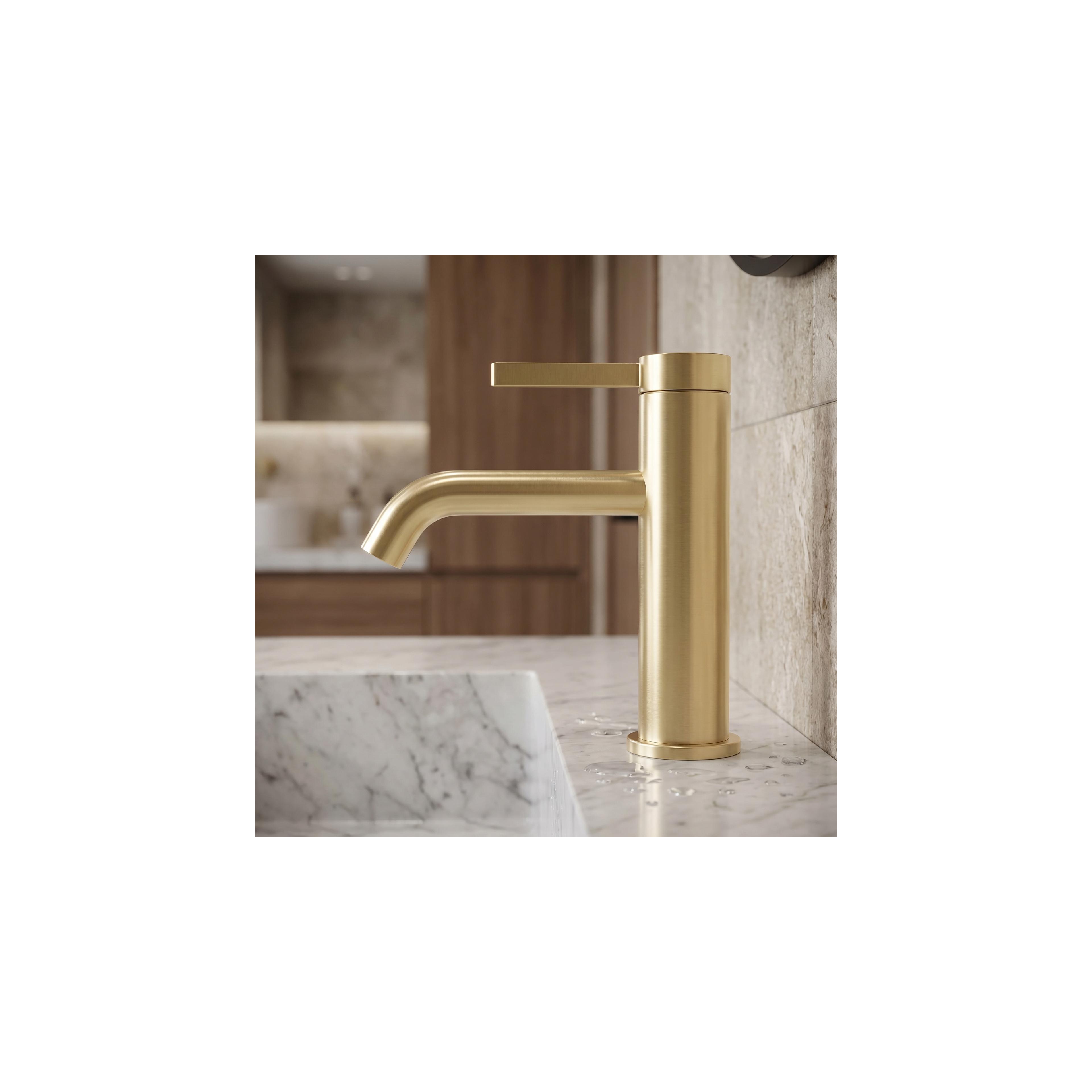 Bathroom faucet Rea Rivo Brush Gold