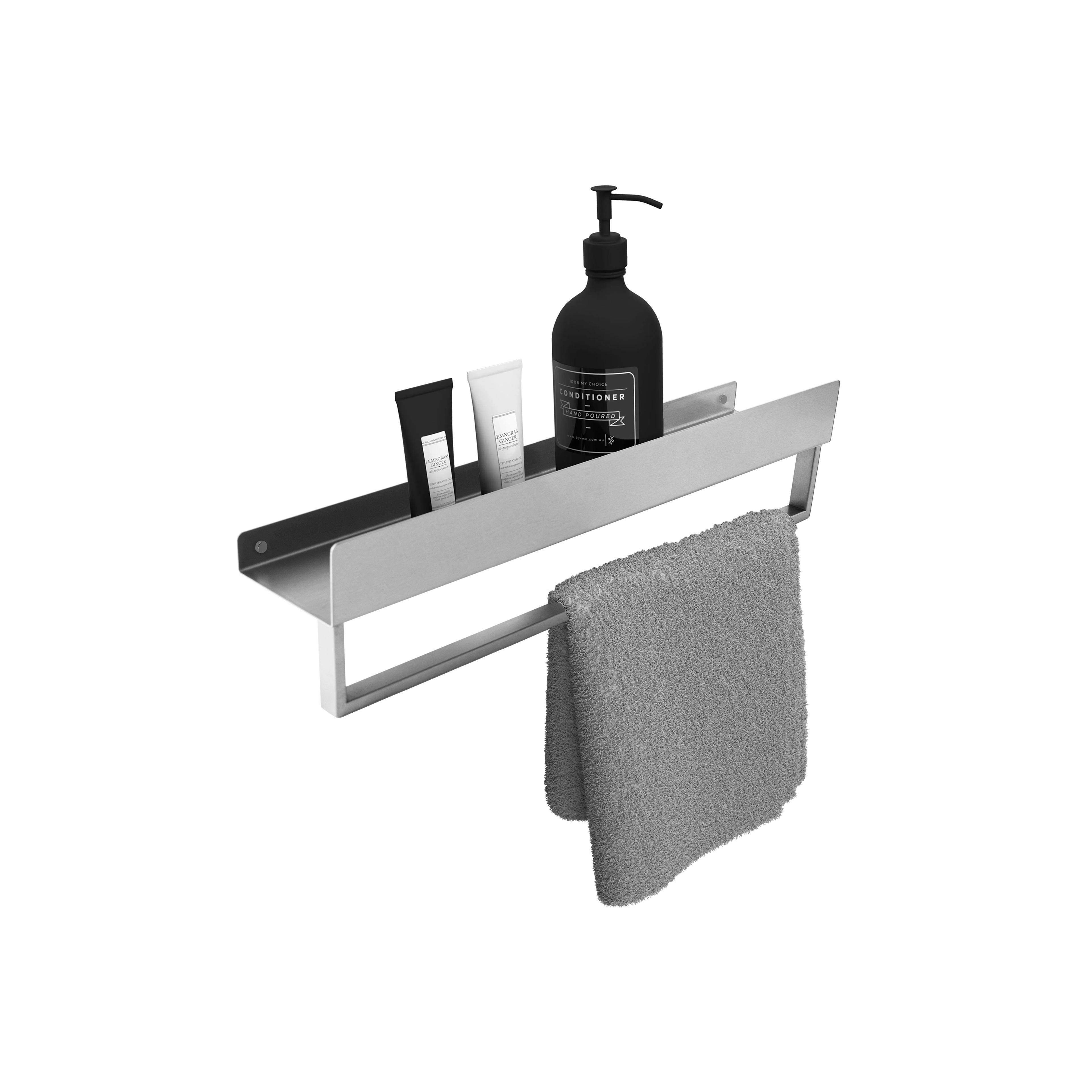 Estante de baño SF01 45cm steel brush