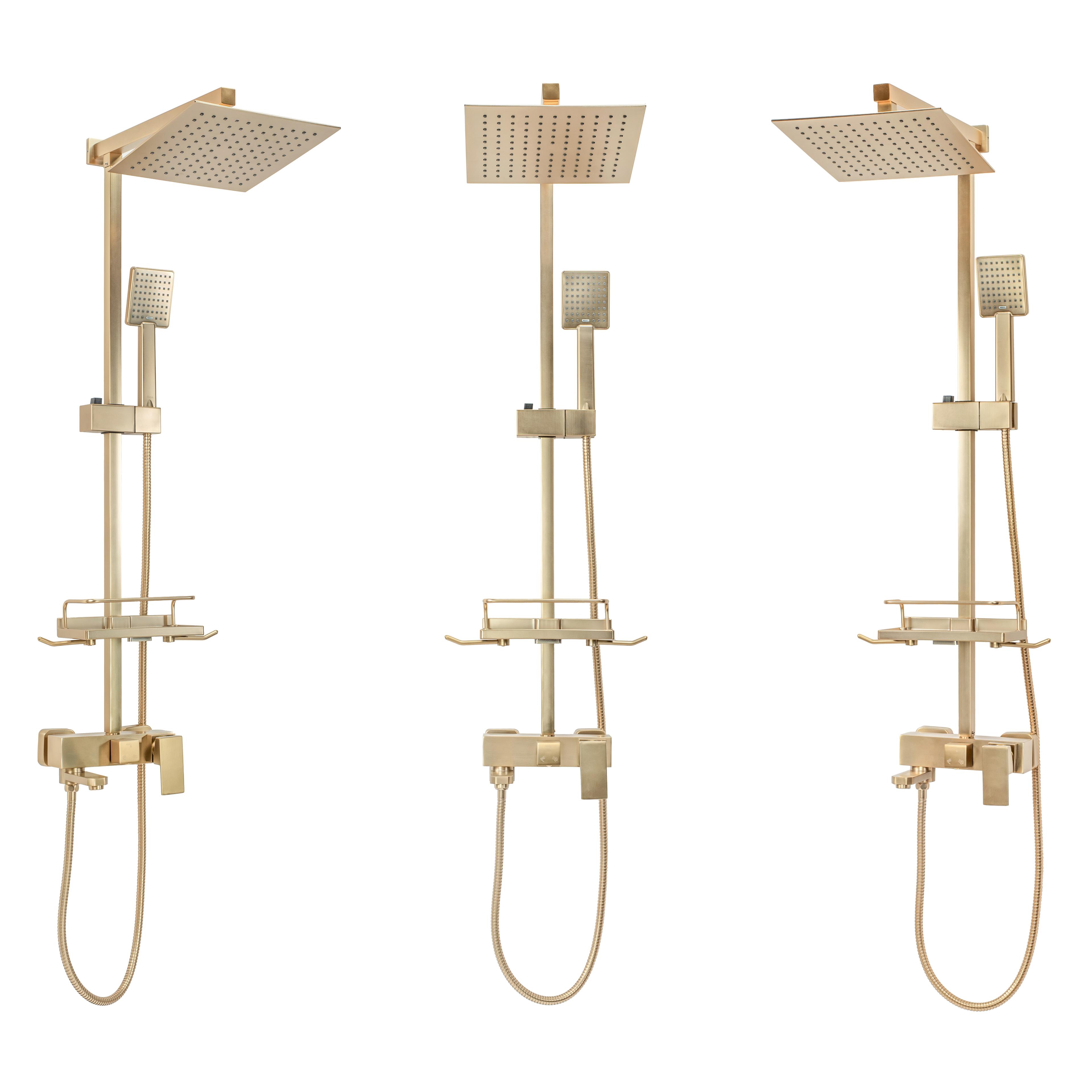 Duschgarnitur REA JACK BRUSHED GOLD