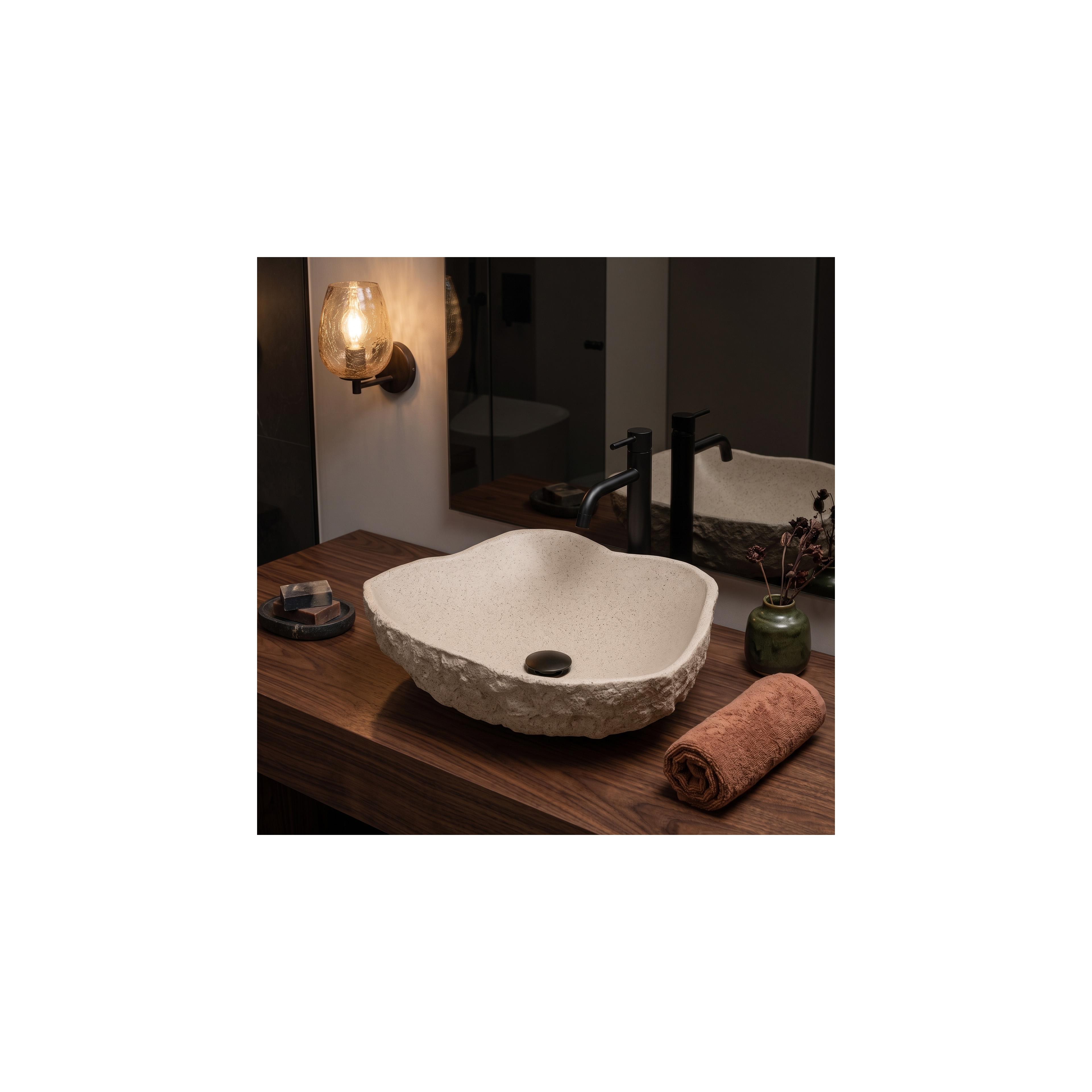 Nadgradni umivaonik Rea Isla Warm Beige