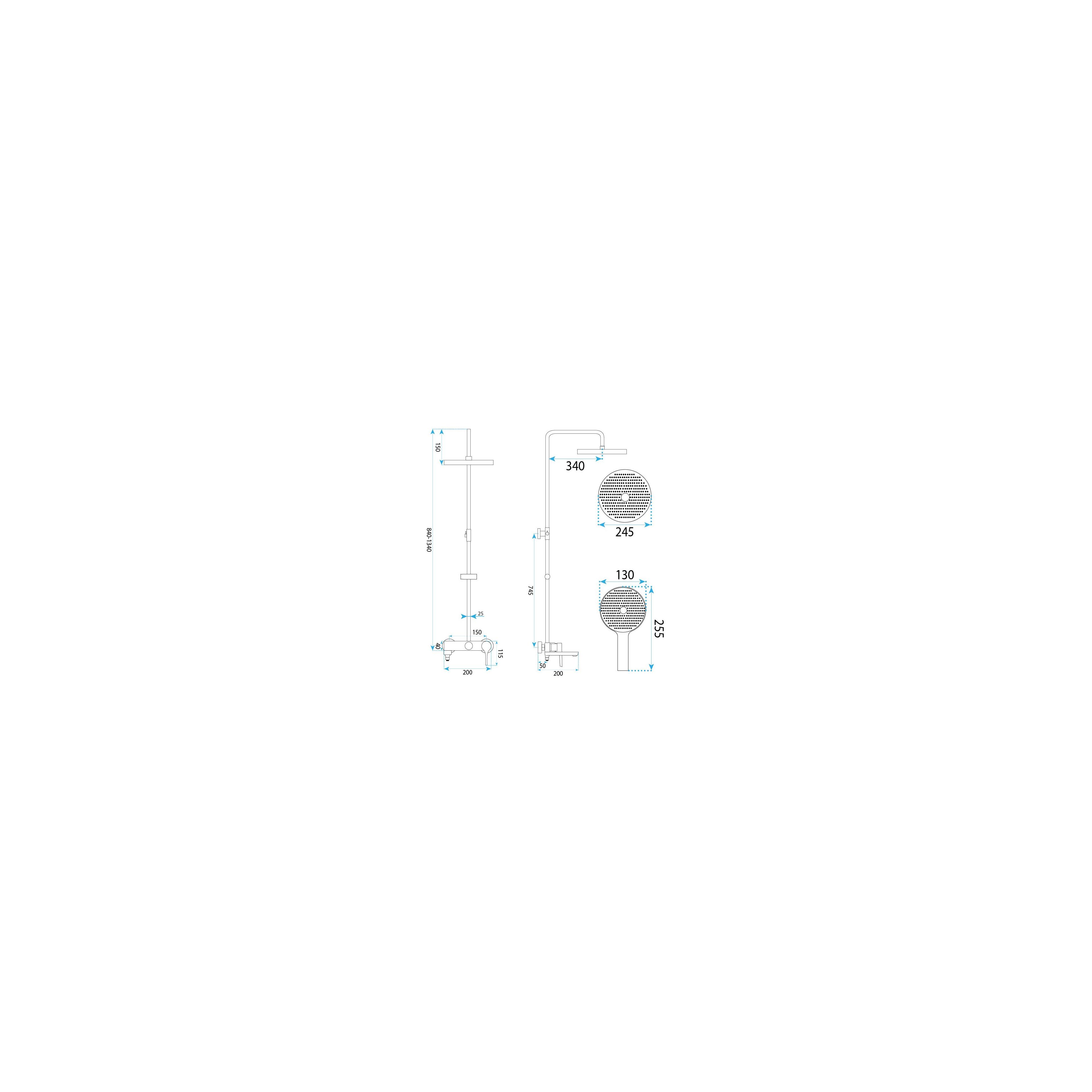 Set dus PREMIUM Rea Maxim Brush Copper