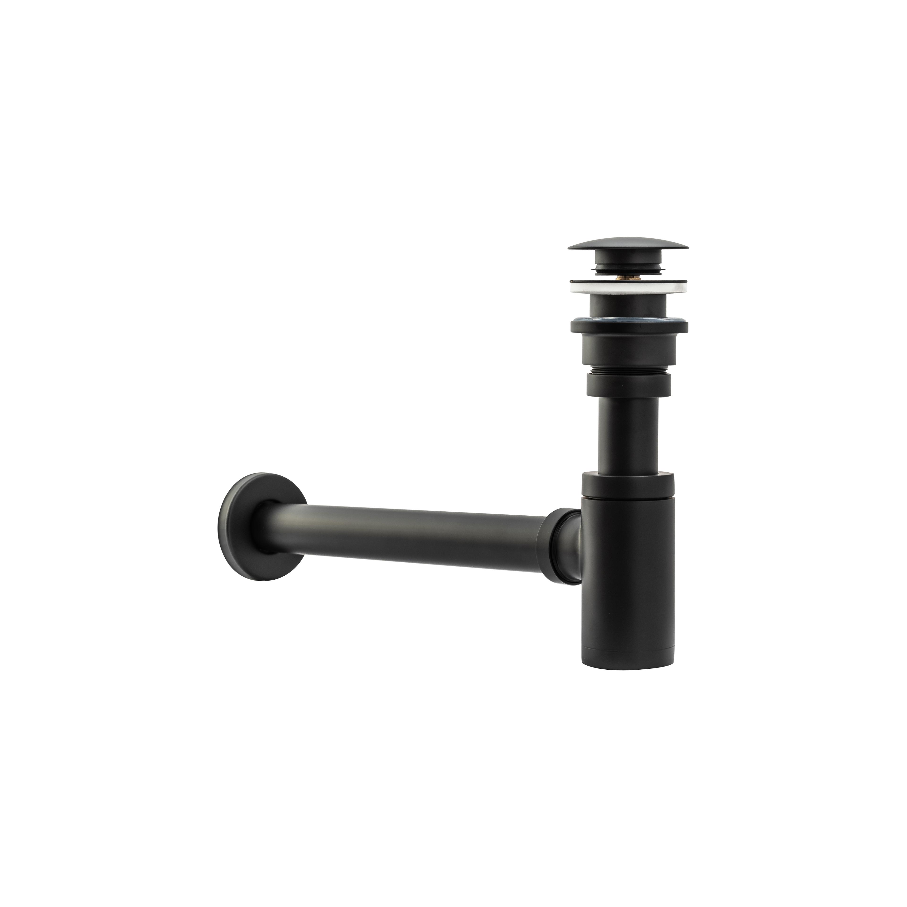 Umývadlový sifón Klik-Klak Universal Rea Black Matt