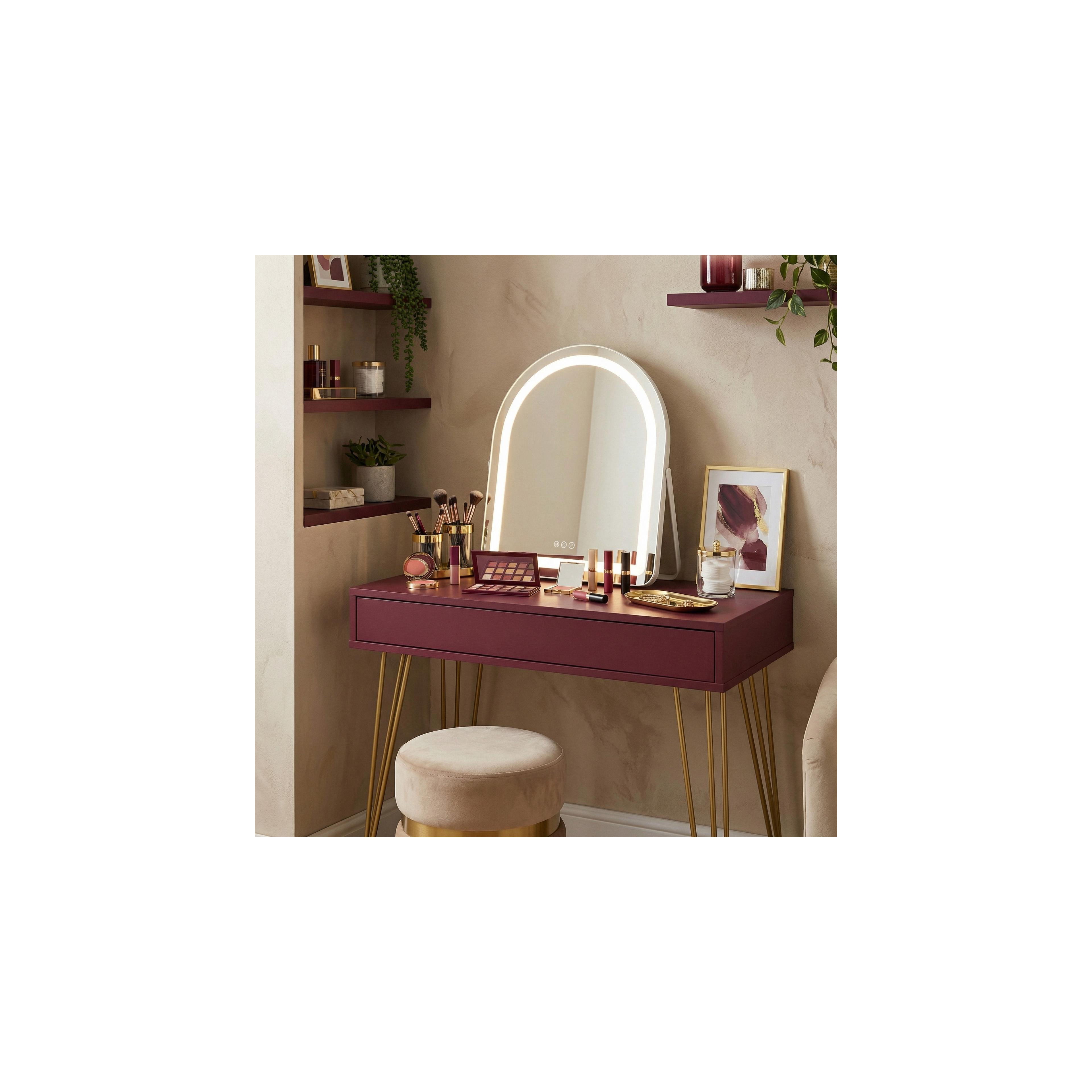 Spiegel LED GLAM White 40x45cm