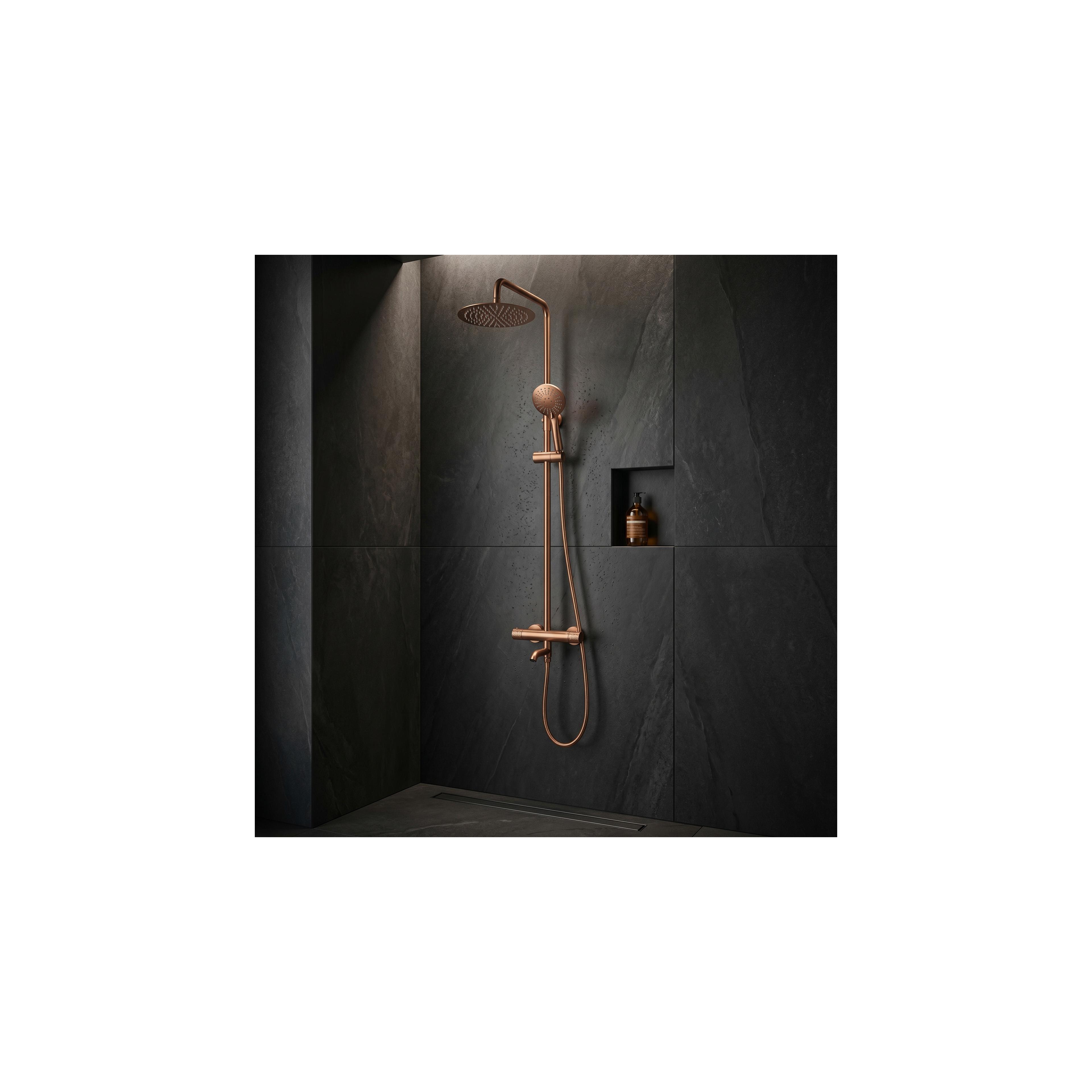 Duschset med termostat Rea Lungo Diamond Gold Brush