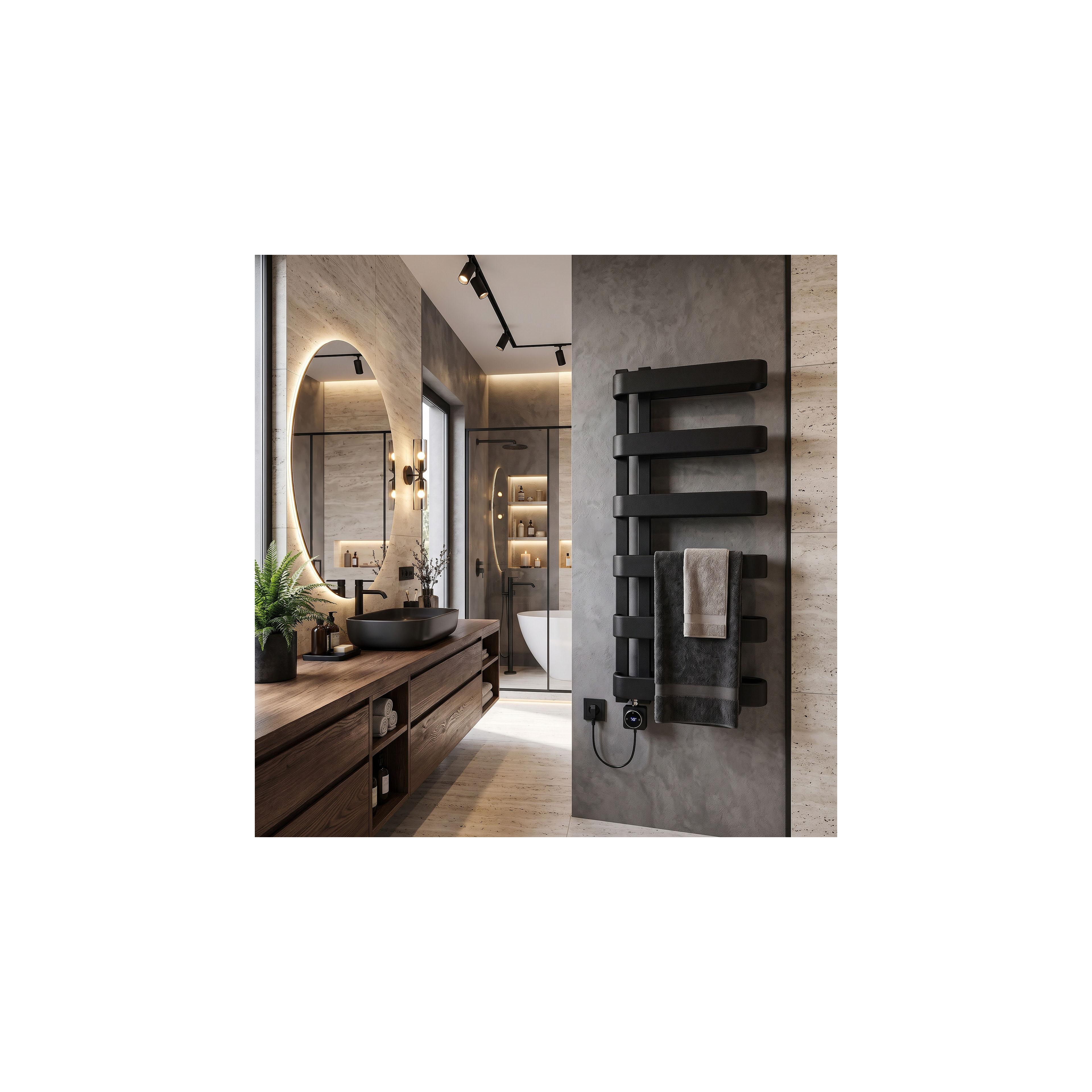 Electric Radiator Rea Artas 90x50cm Black