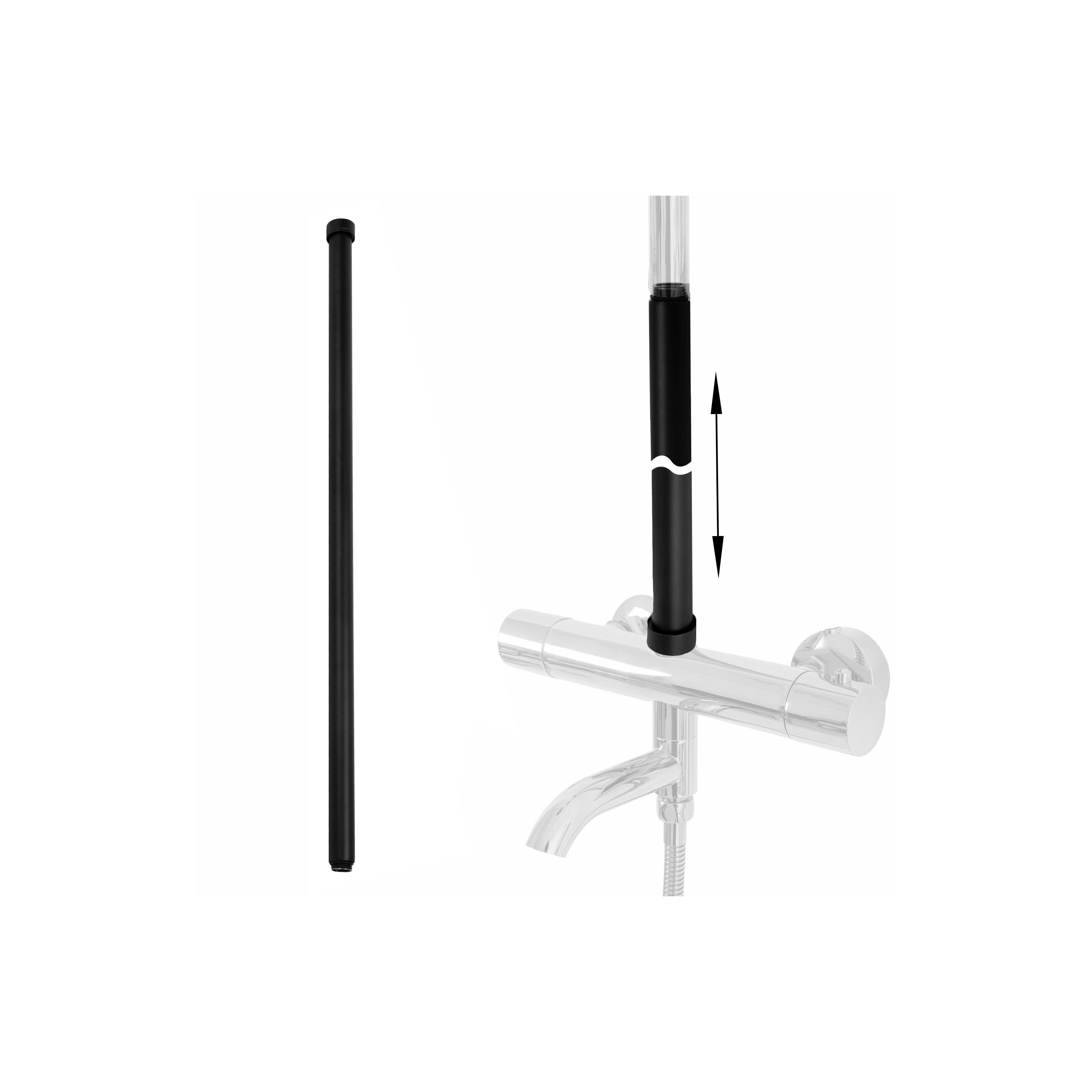Verlängerung für Bade-Duschgarnitur BLACK 60cm