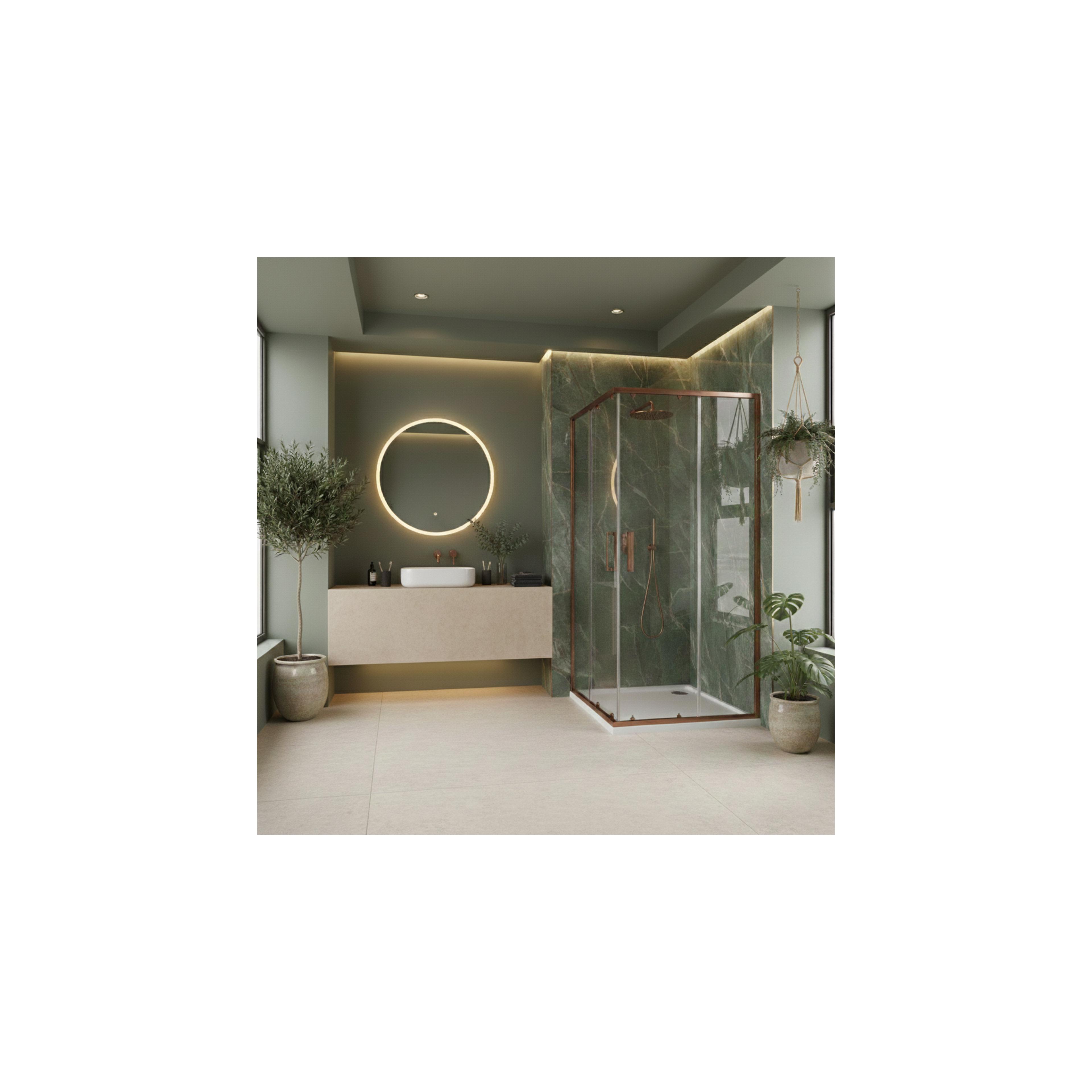 Duschkabine Rea City 80x80 Copper Brush