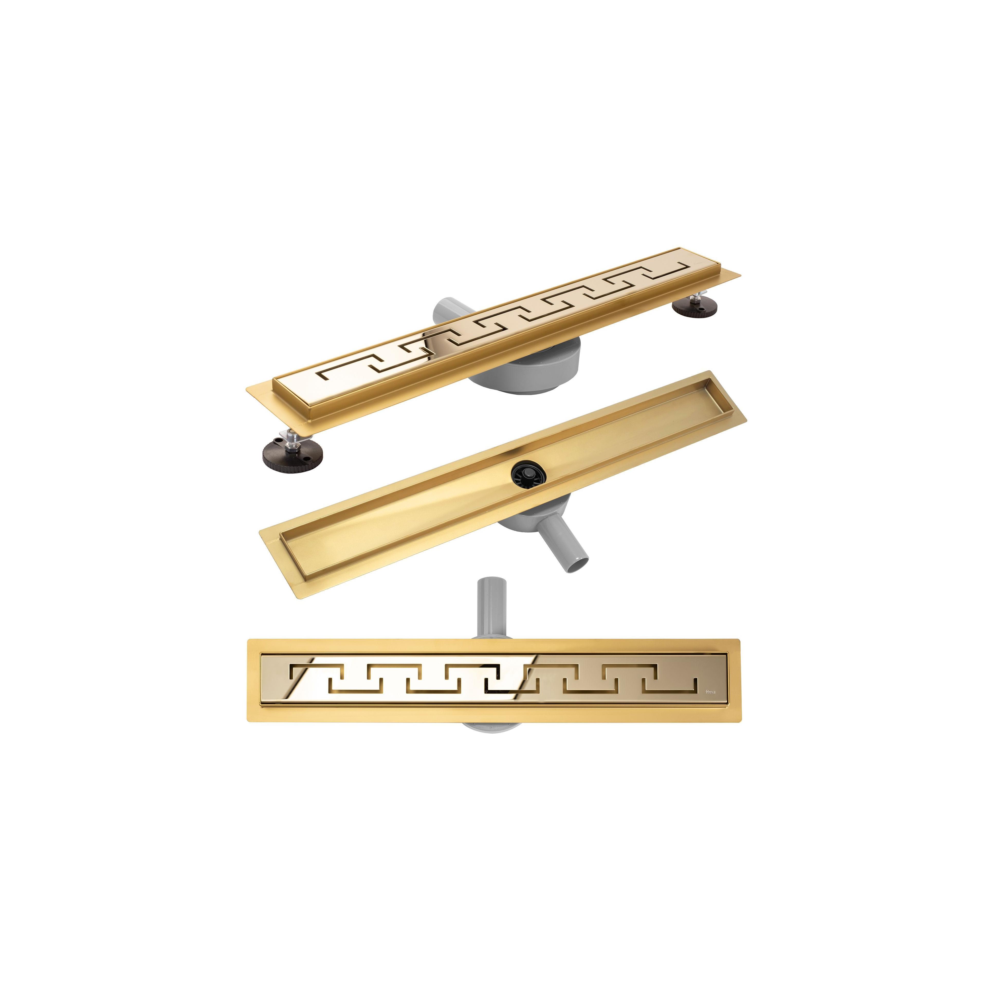 Linear drainage Rea Greek PRO MIRROR GOLD 70