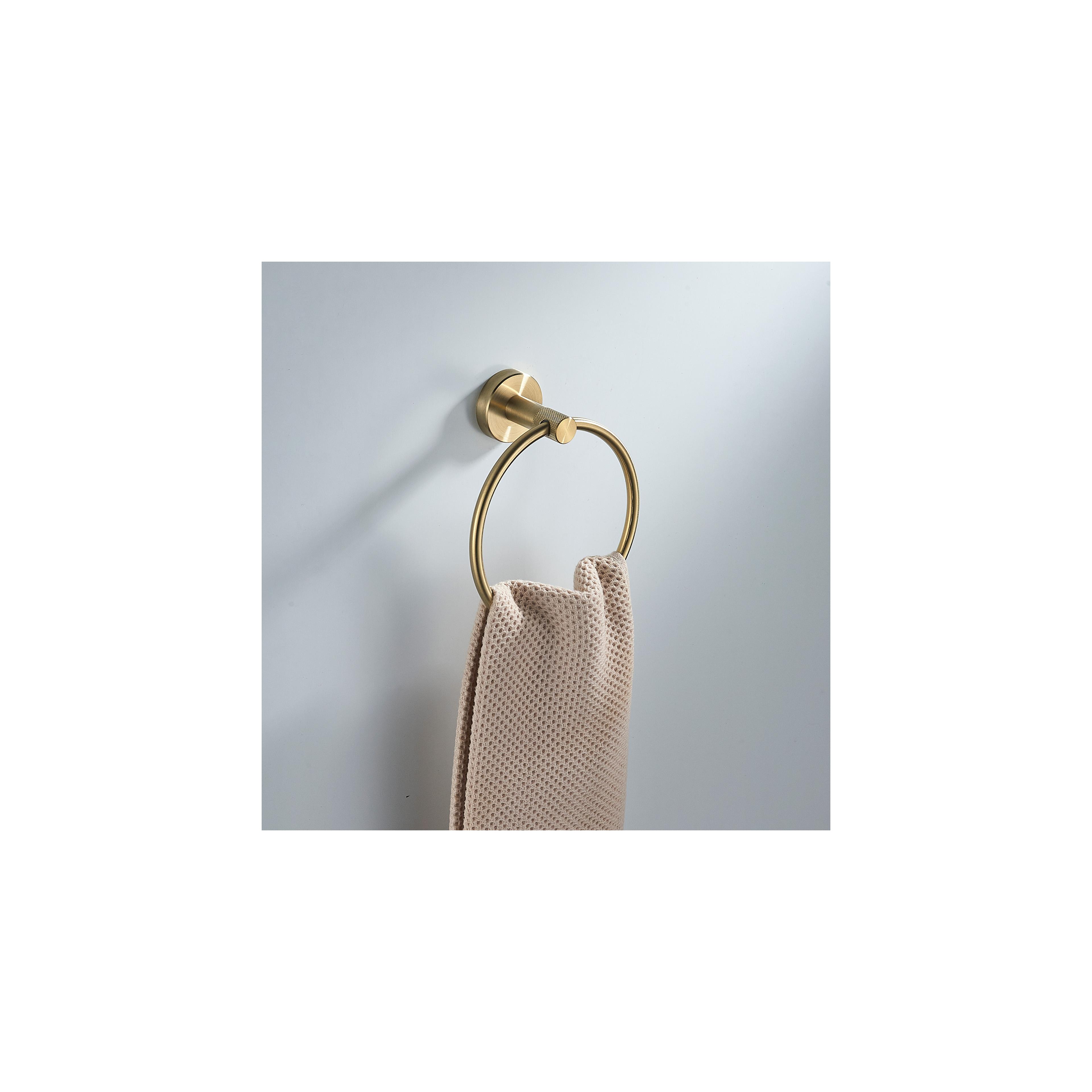 Badrumskrok RING 6610 Modern Borstad Guld