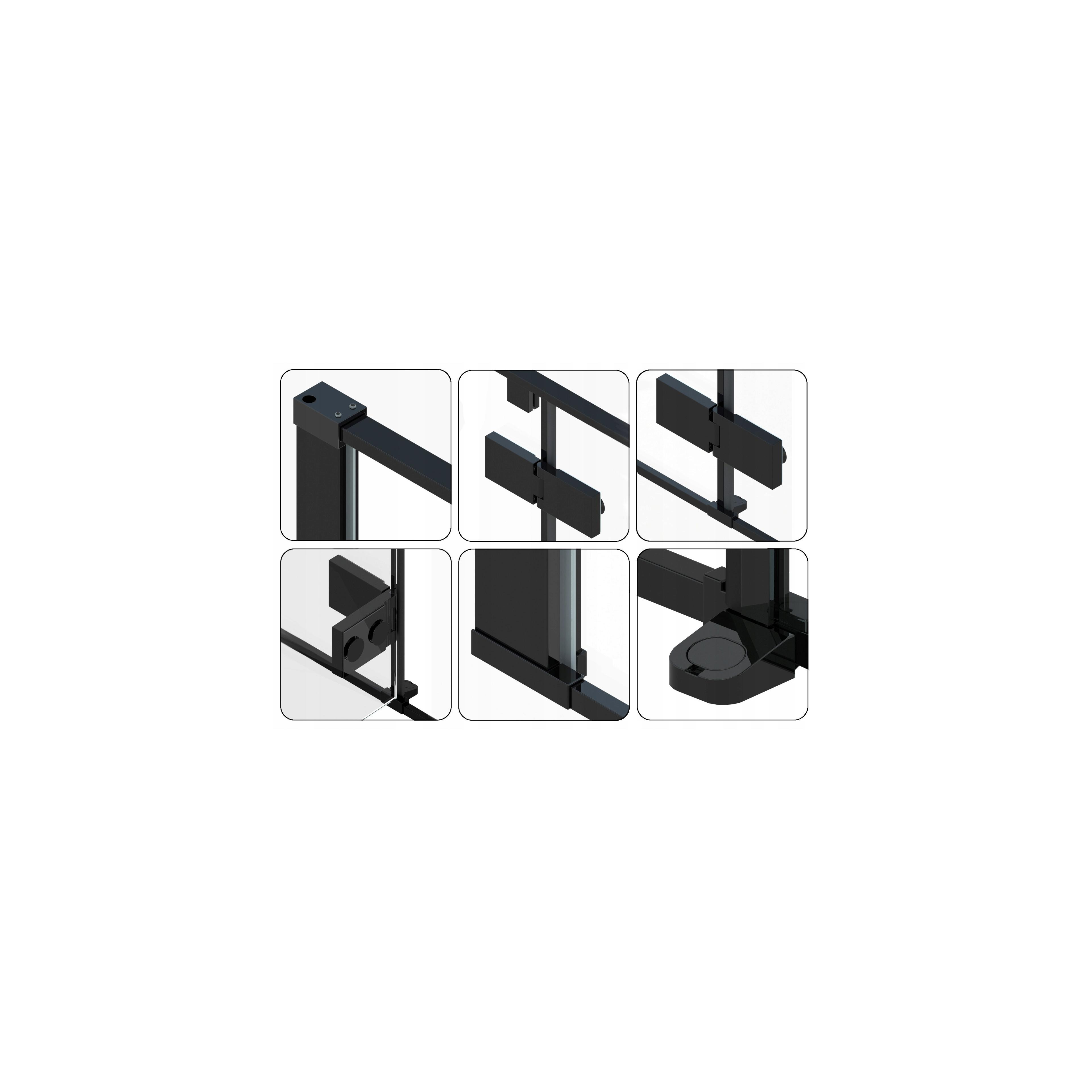 Tuš kabina Rea Fargo 120x90 Black Mat