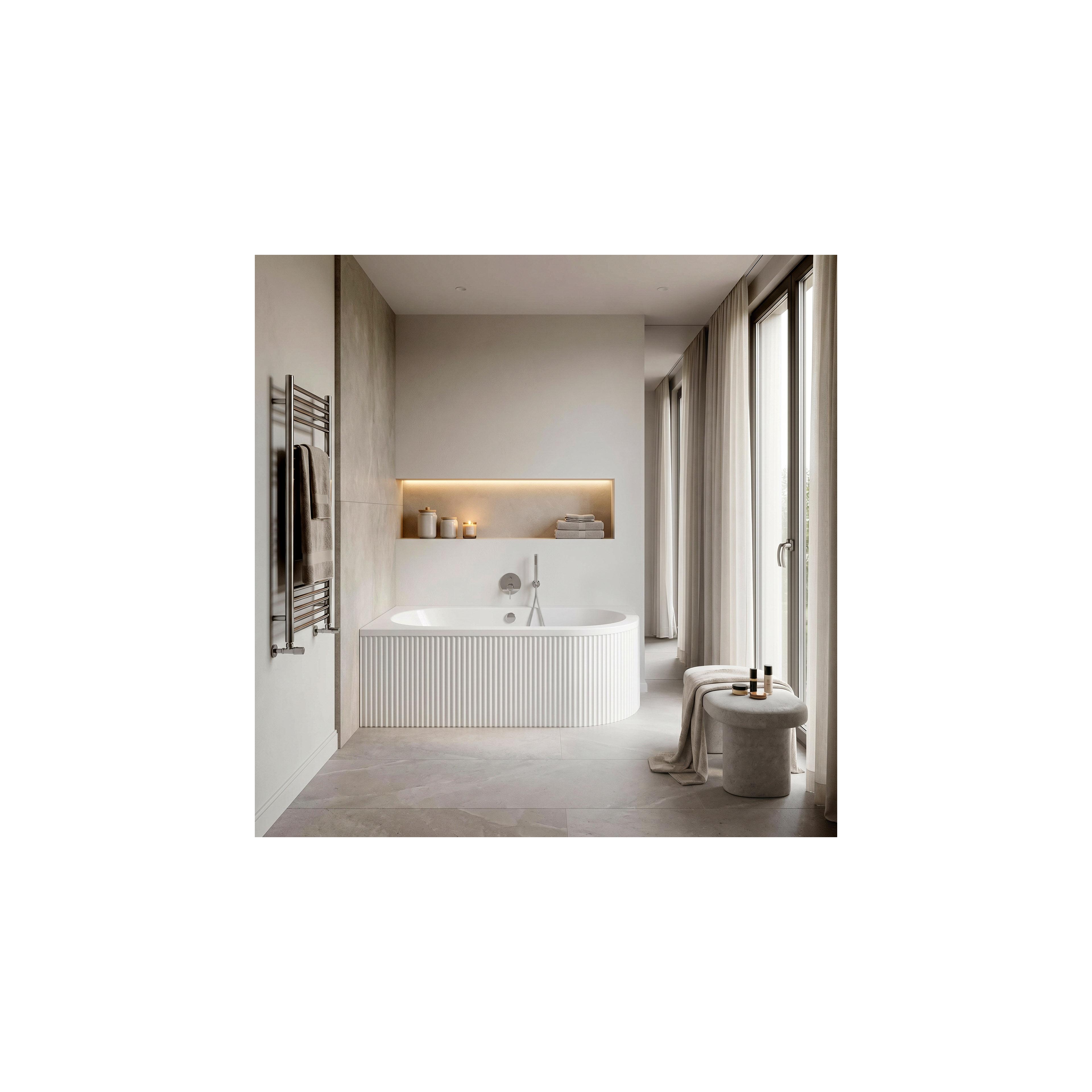 Acryl Eckbadewanne Rea Orion Stripe Left 150cm