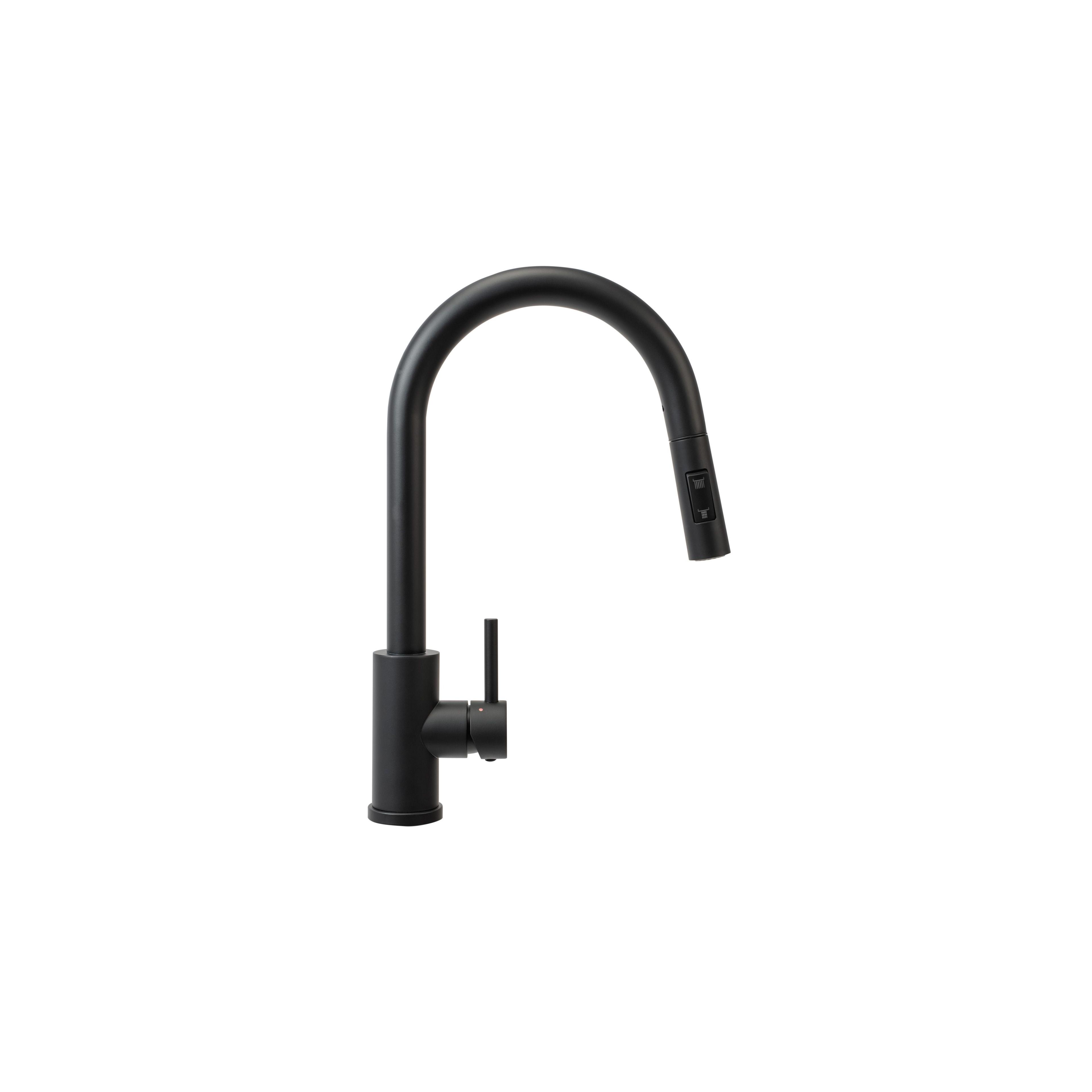 Смеситель кухонный Rea Fresh Touch Black Matt