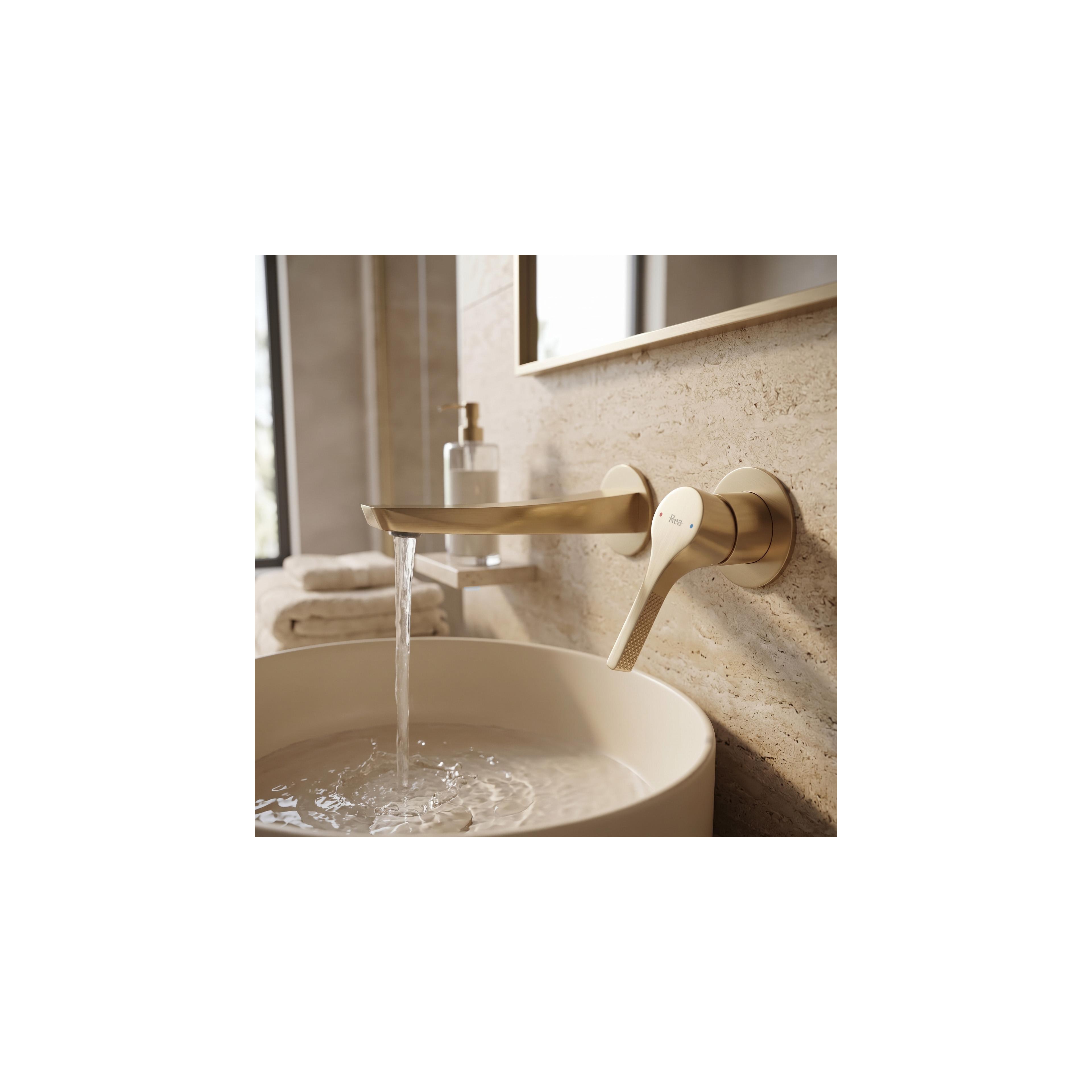 Mitigeur de lavabo encastrable REA Maxim Brush Gold + BOX