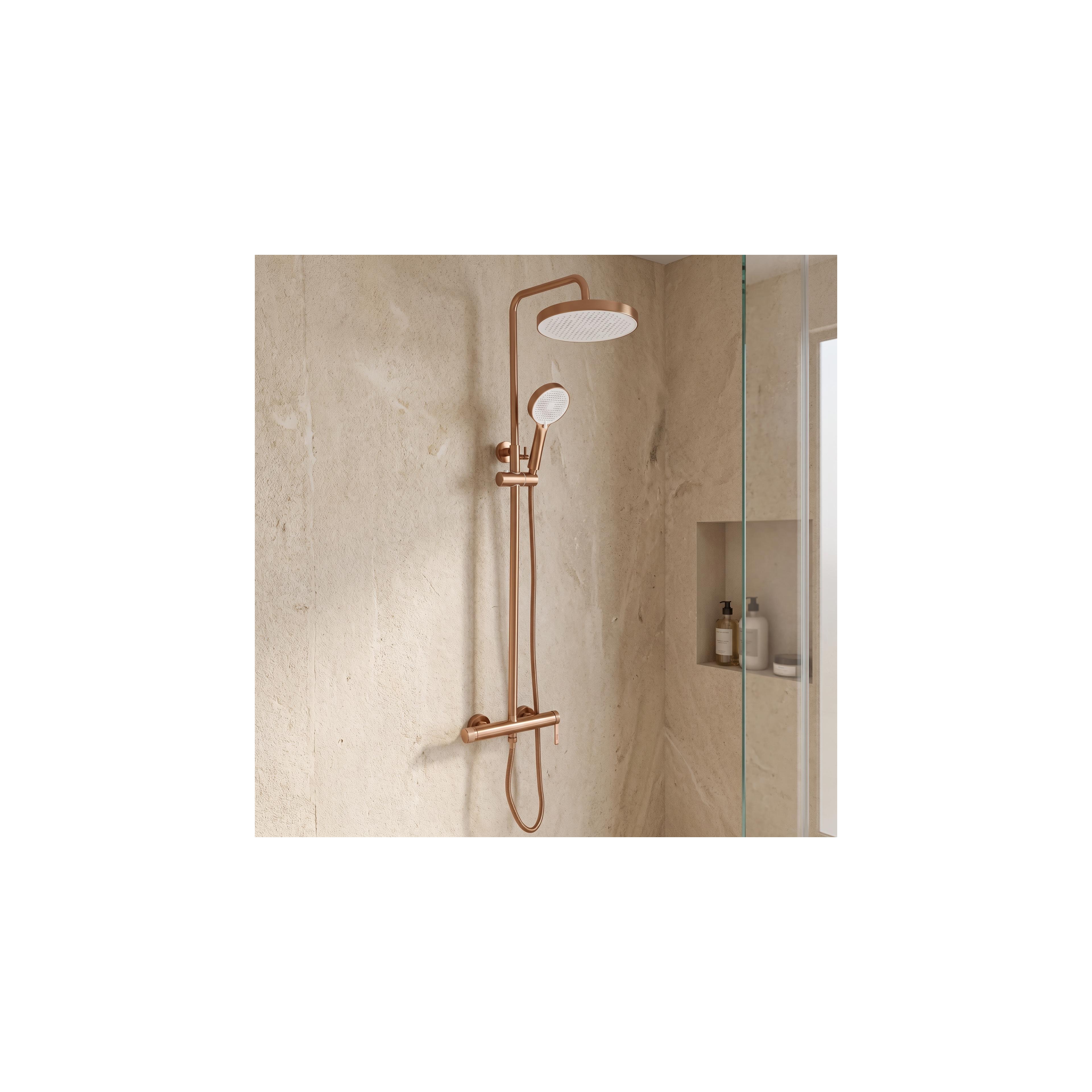 Duschgarnitur Rea Grace Brush Copper