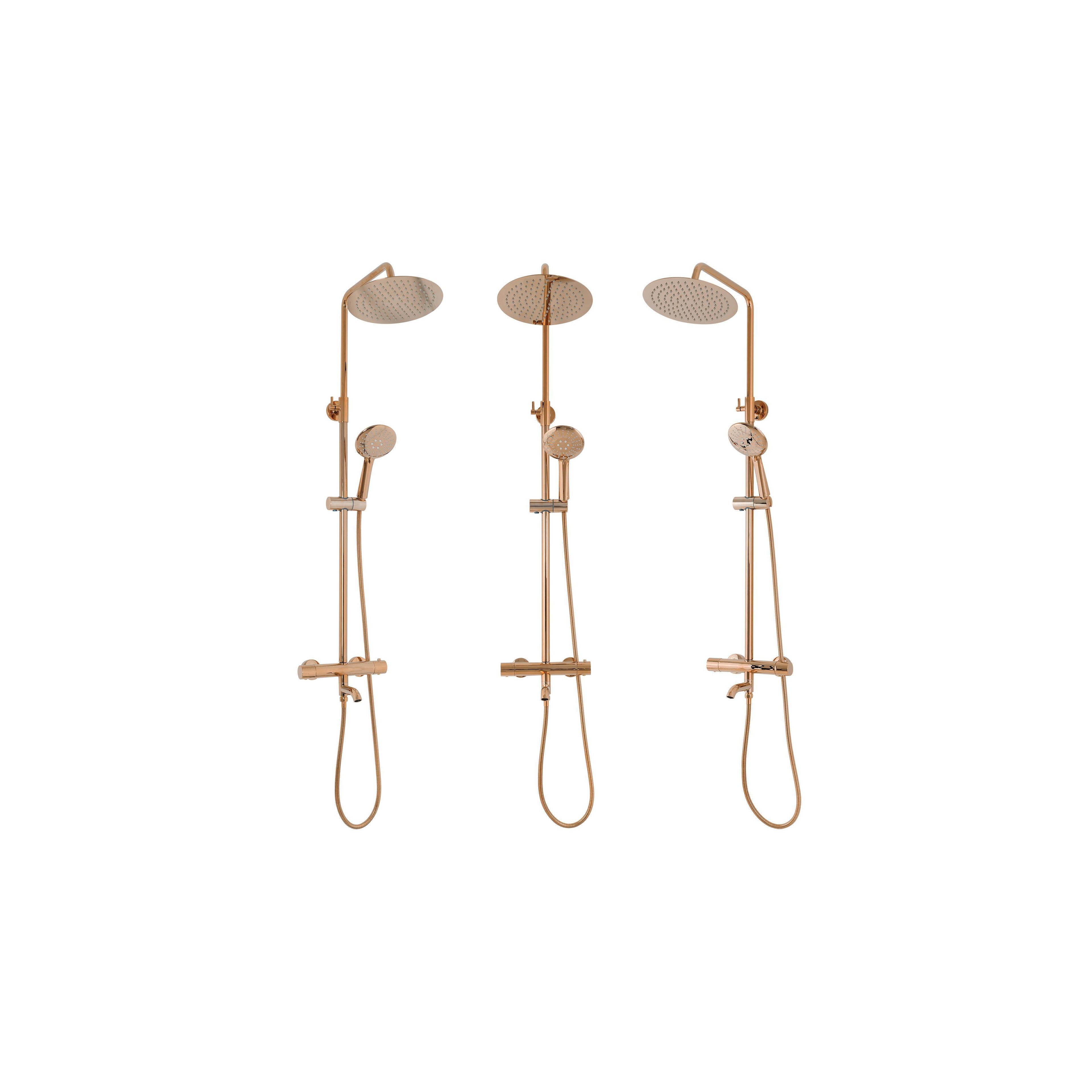Kit de douche avec thermostat REA Lungo Copper