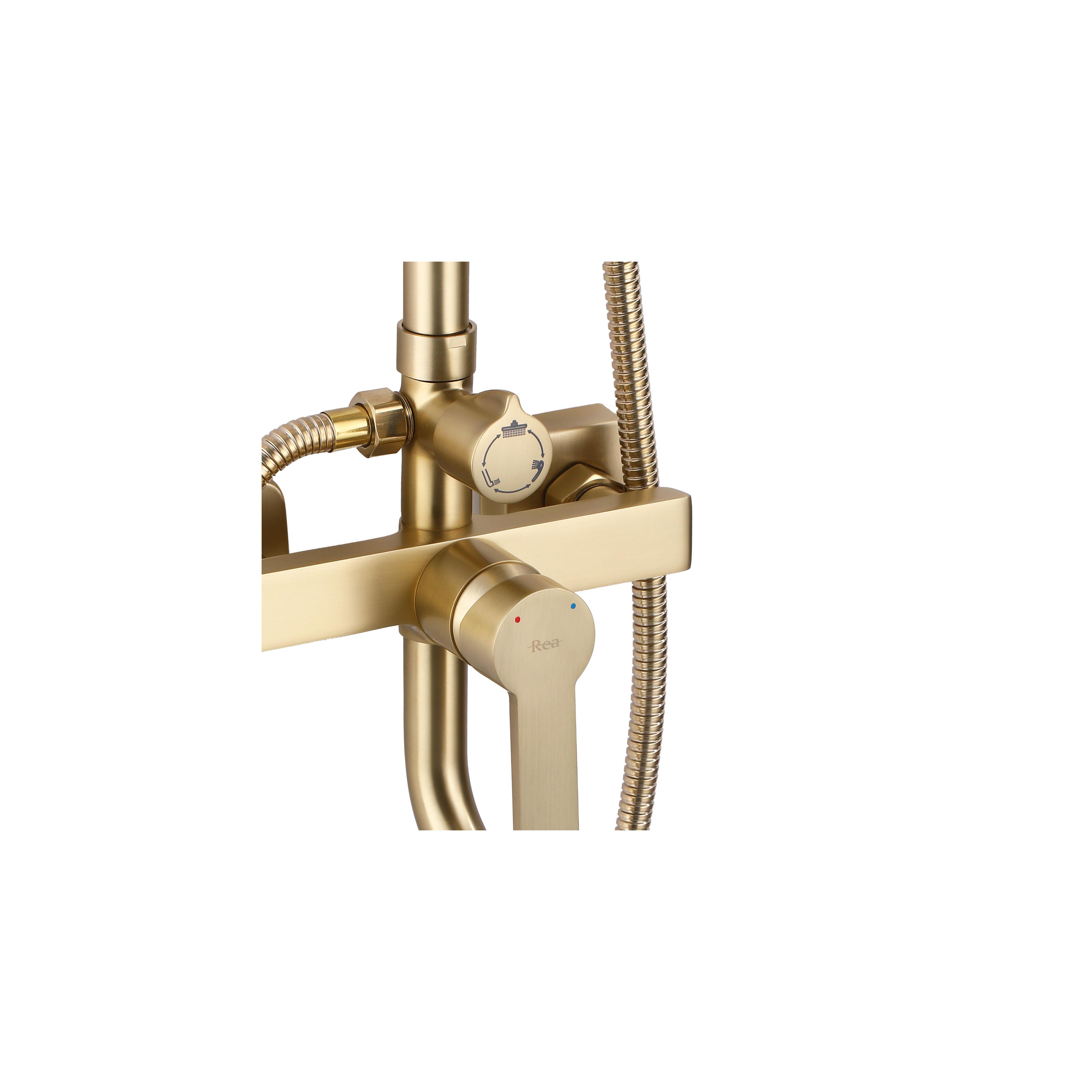 Duschgarnitur REA ARGUS GOLD BRUSH