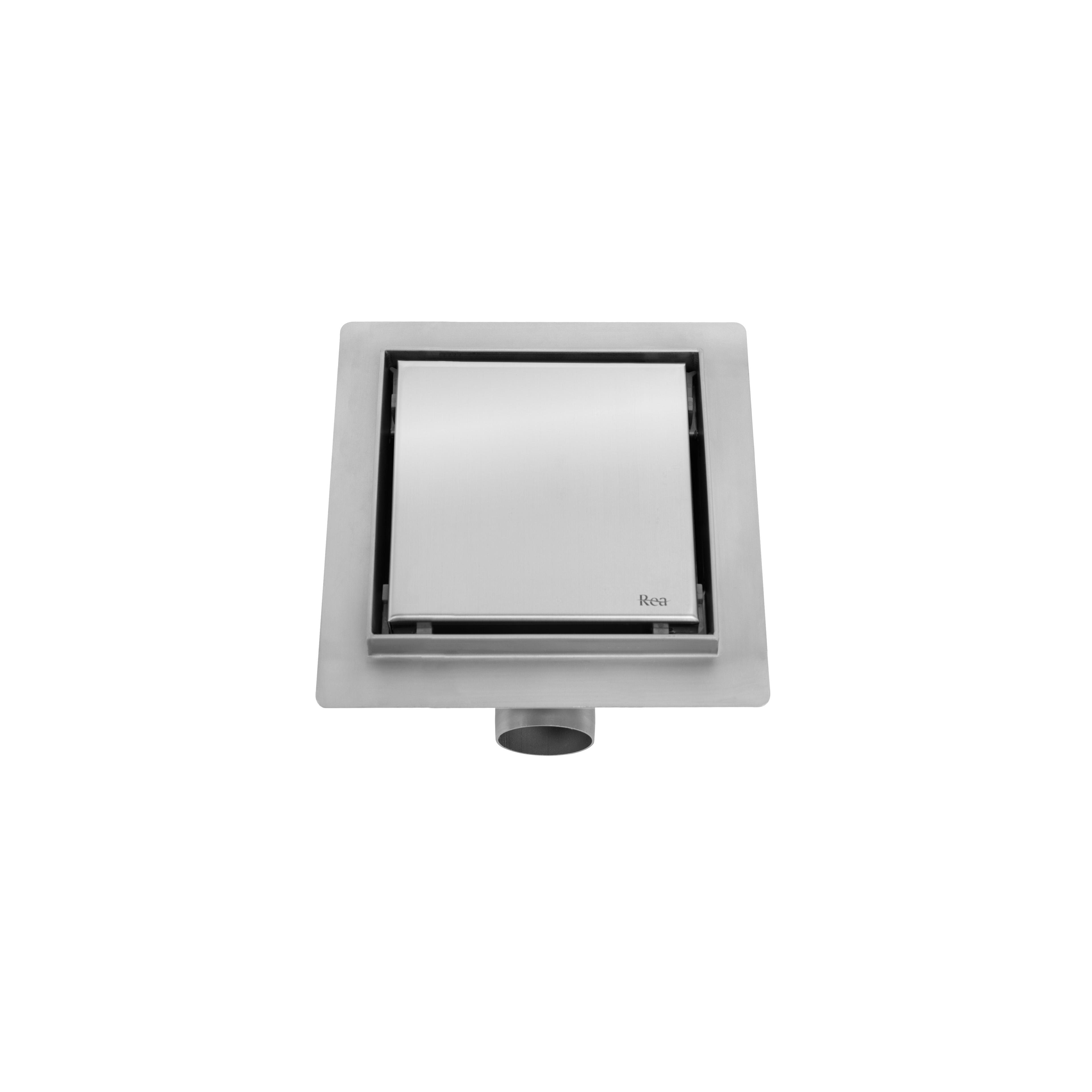 Drain linéaire REA NEO 150x150 Nickel Brush
