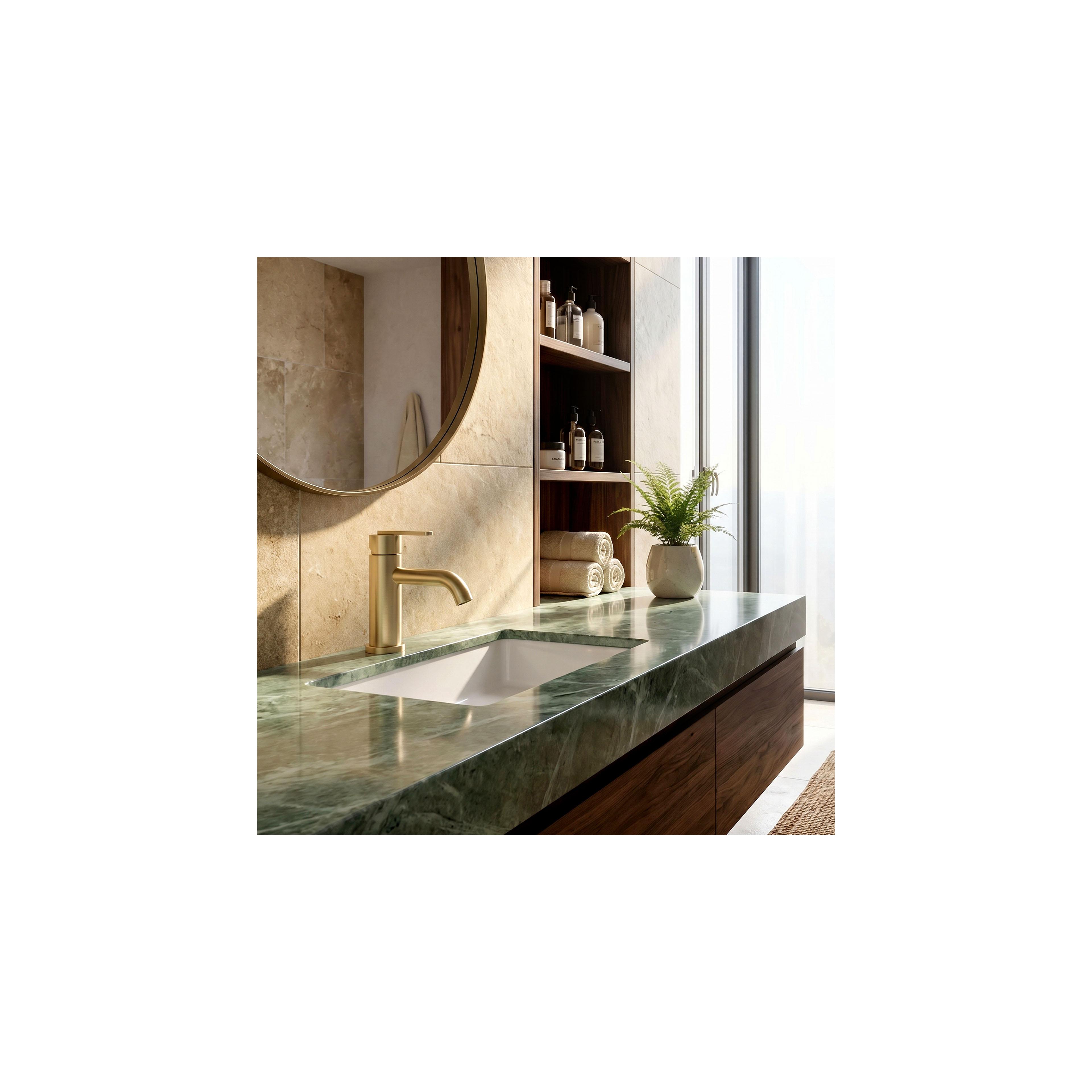 Waschbeckenarmatur Rea Ontario Brush Gold