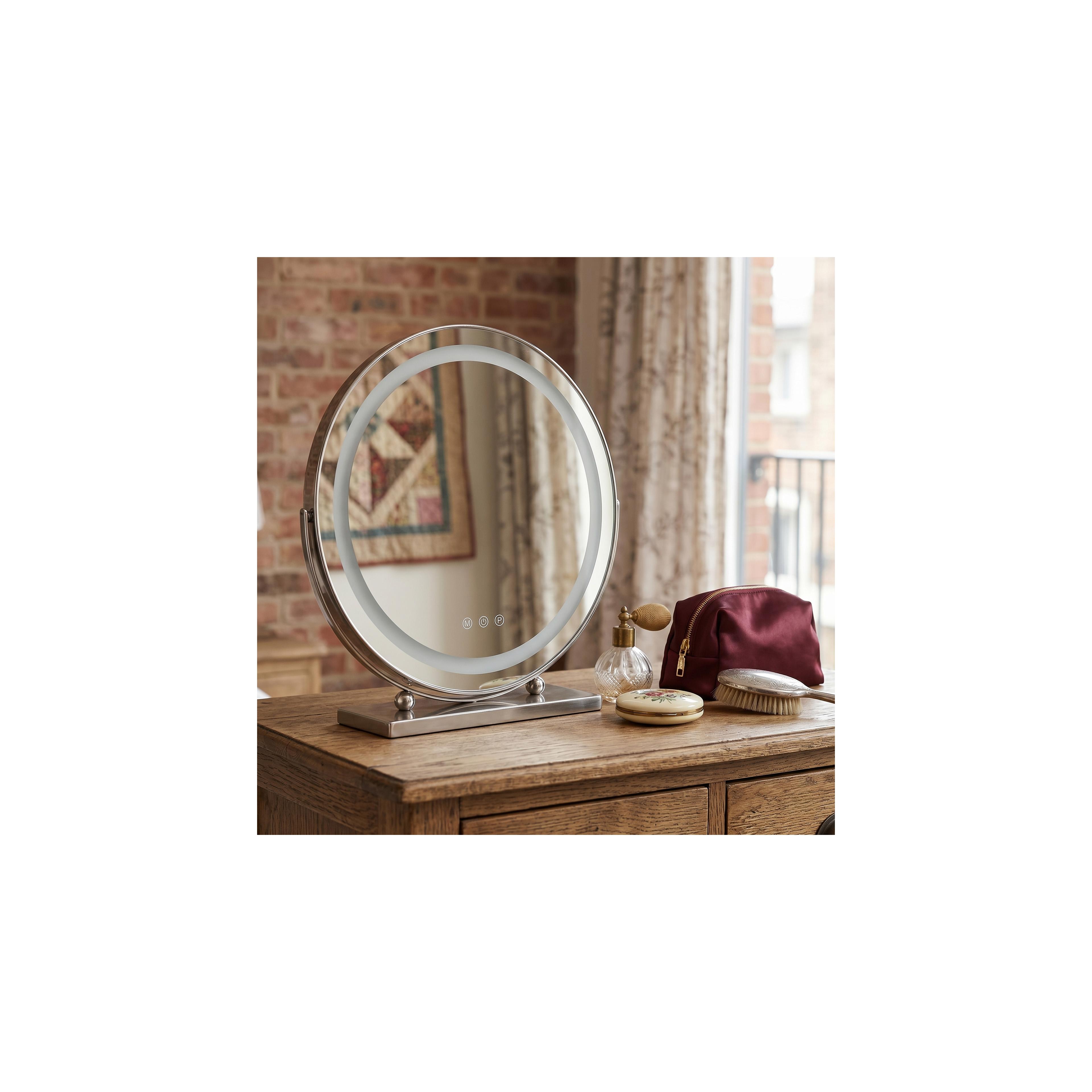 Spiegel LED MAKE-UP Chrome 40 cm
