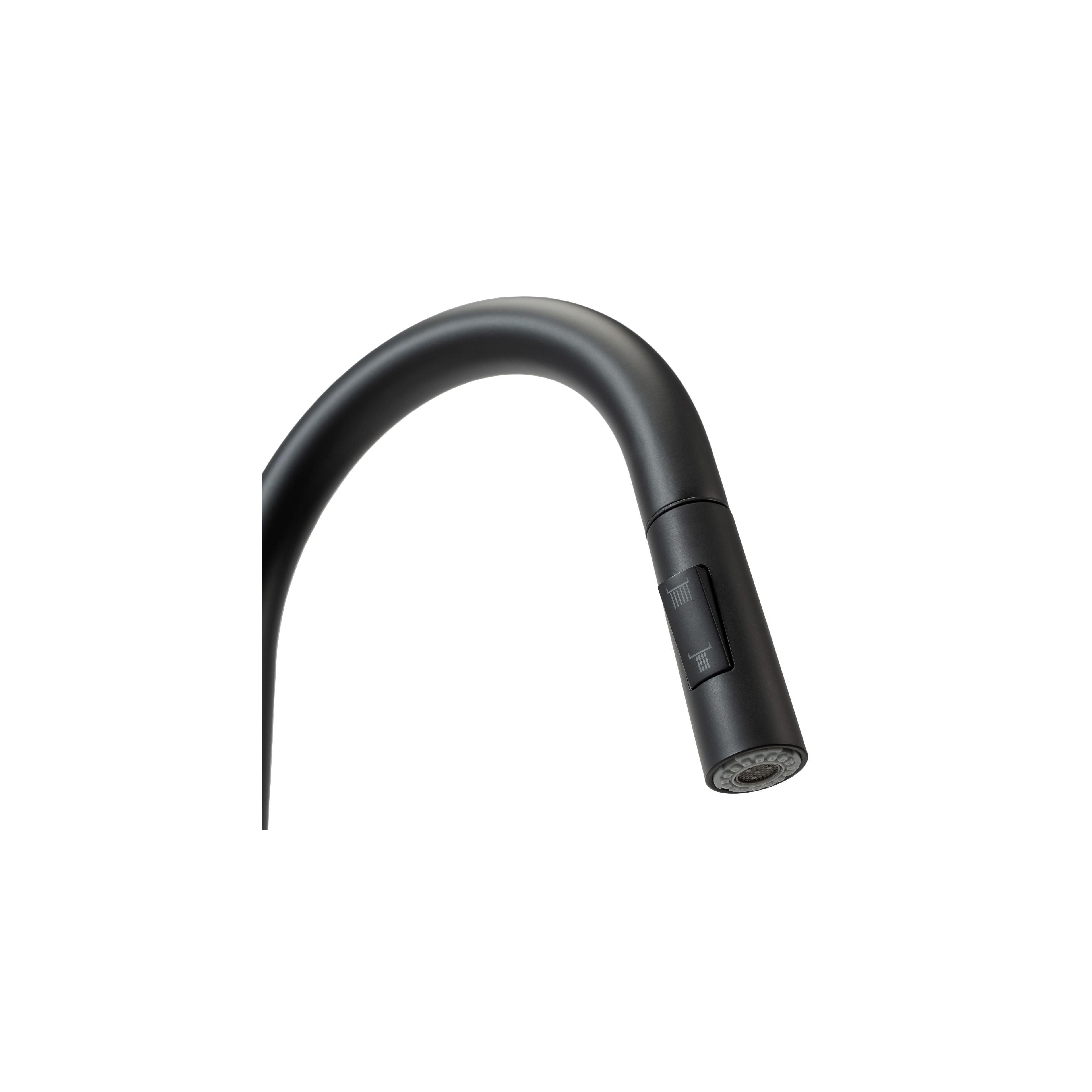 Смеситель кухонный Rea Fresh Touch Black Matt