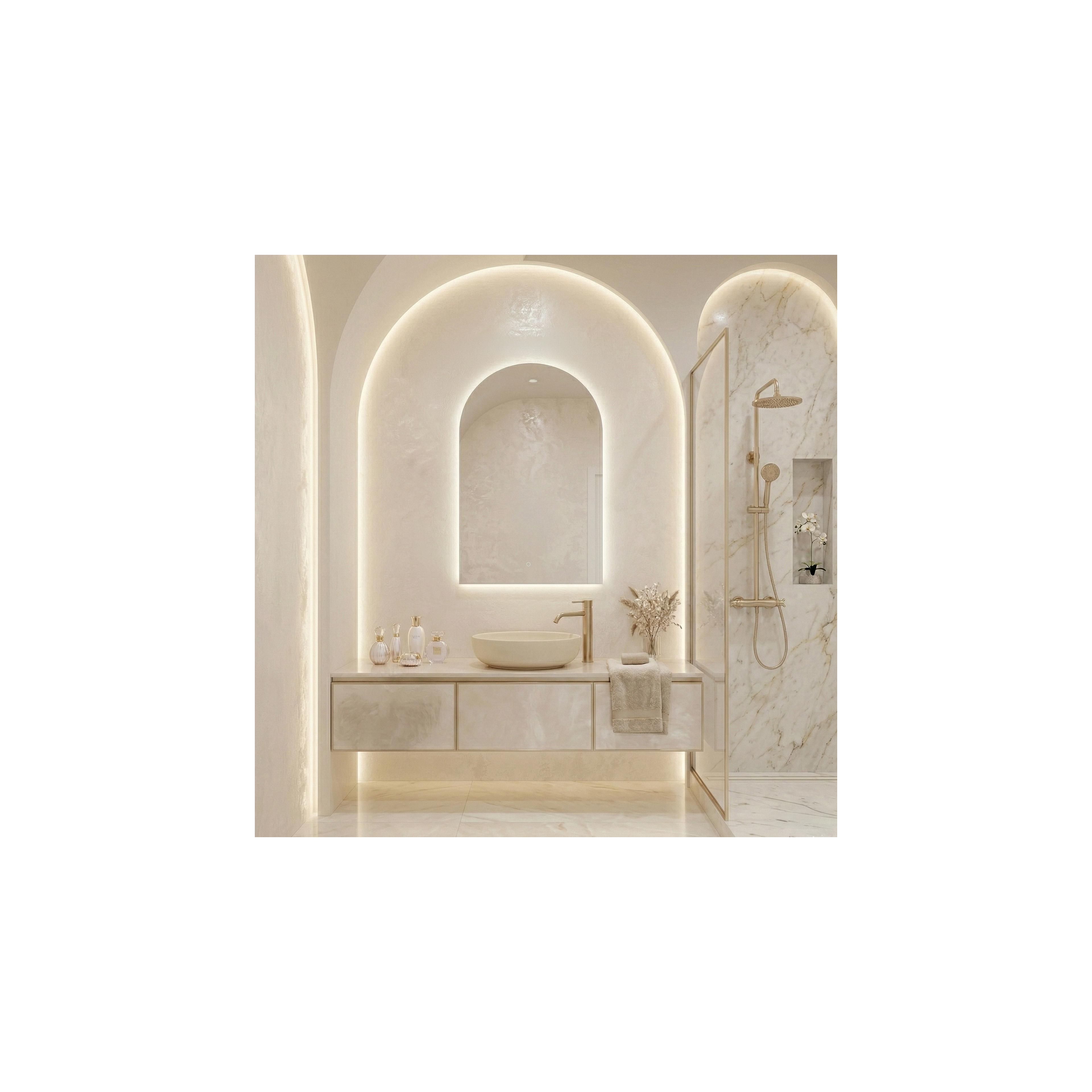 Mirror LED 90x60cm TOP-1
