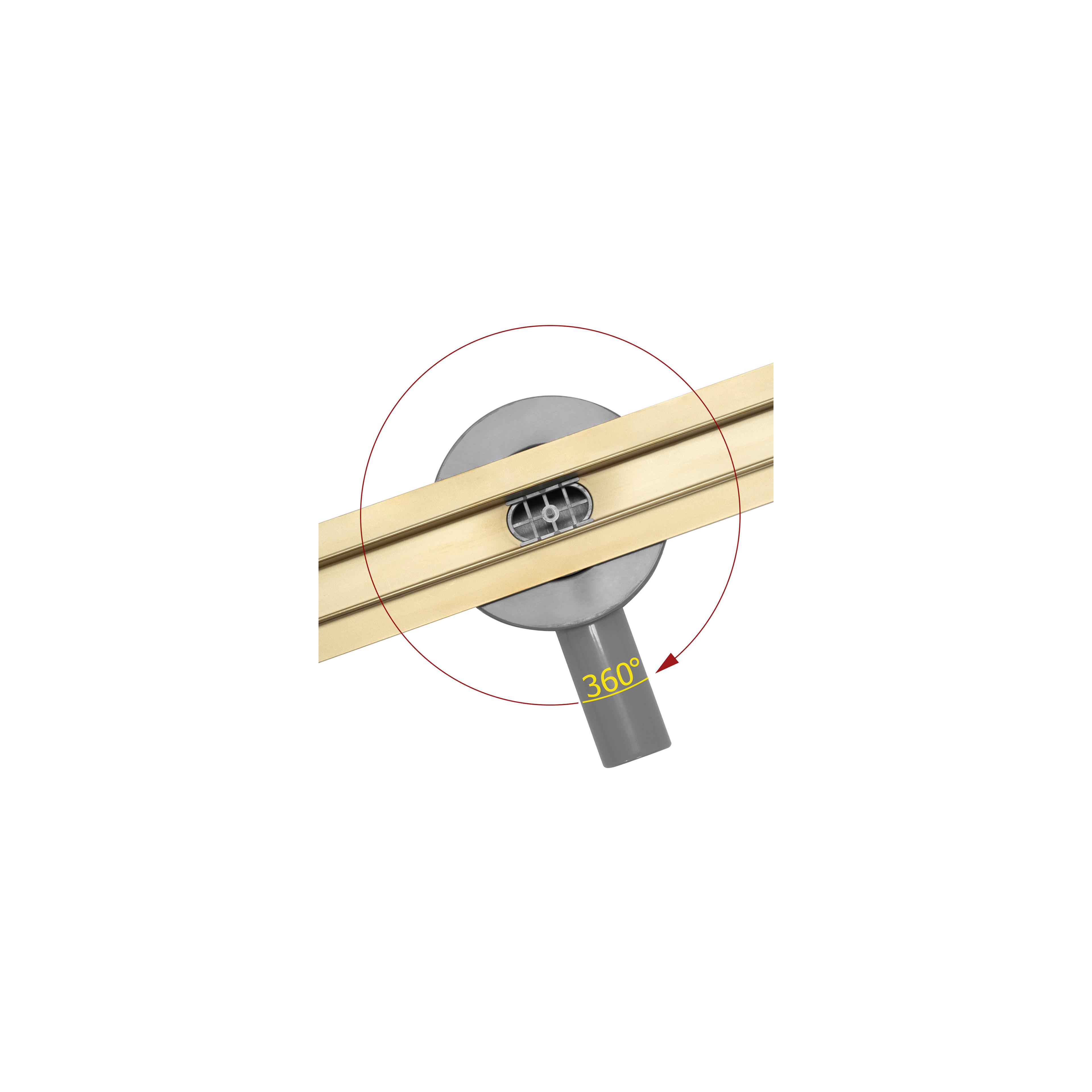 Linear drainage Rea Neo Slim Mirror Gold Pro 50 50