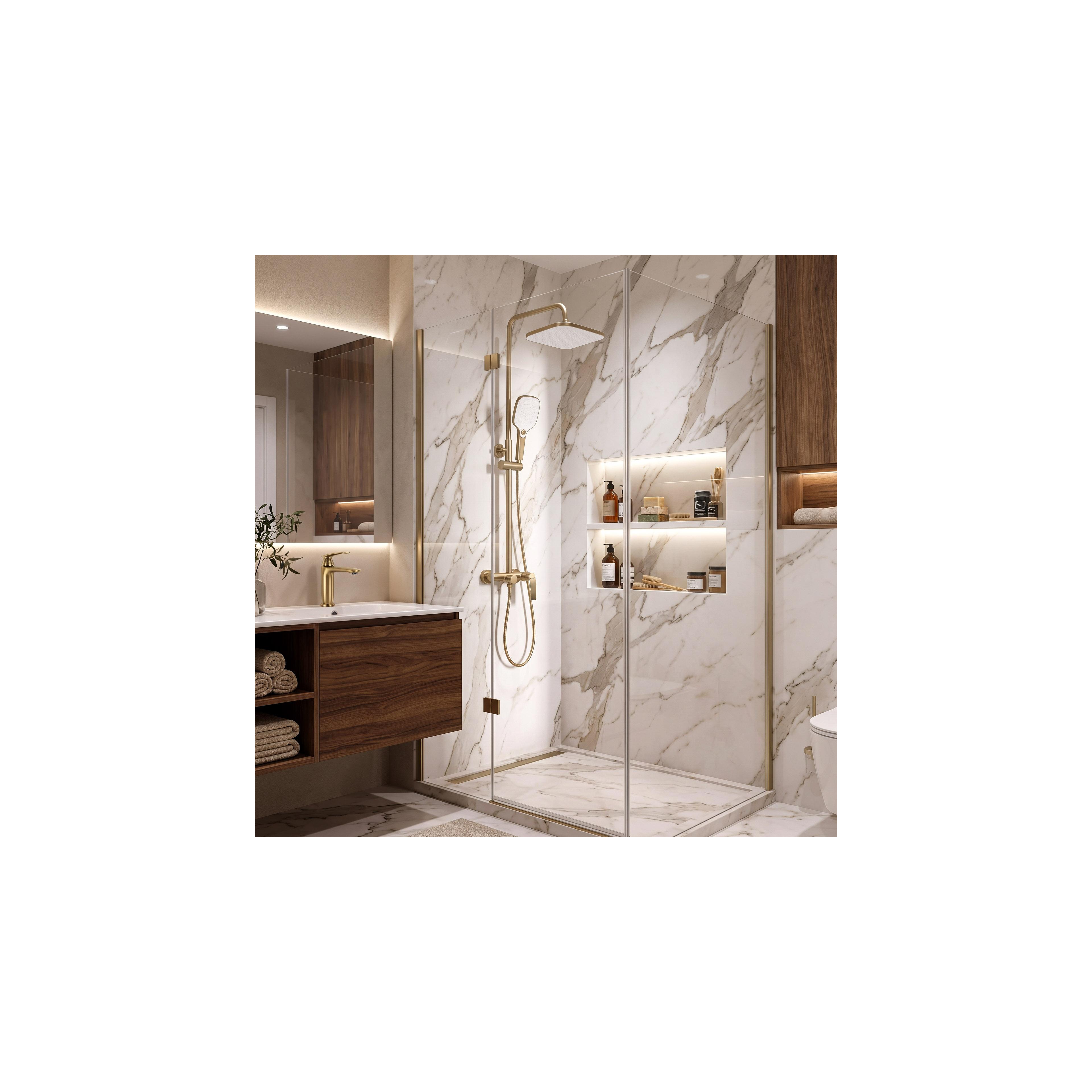 Duschset PREMIUM Rea Como M1 Borstat Guld