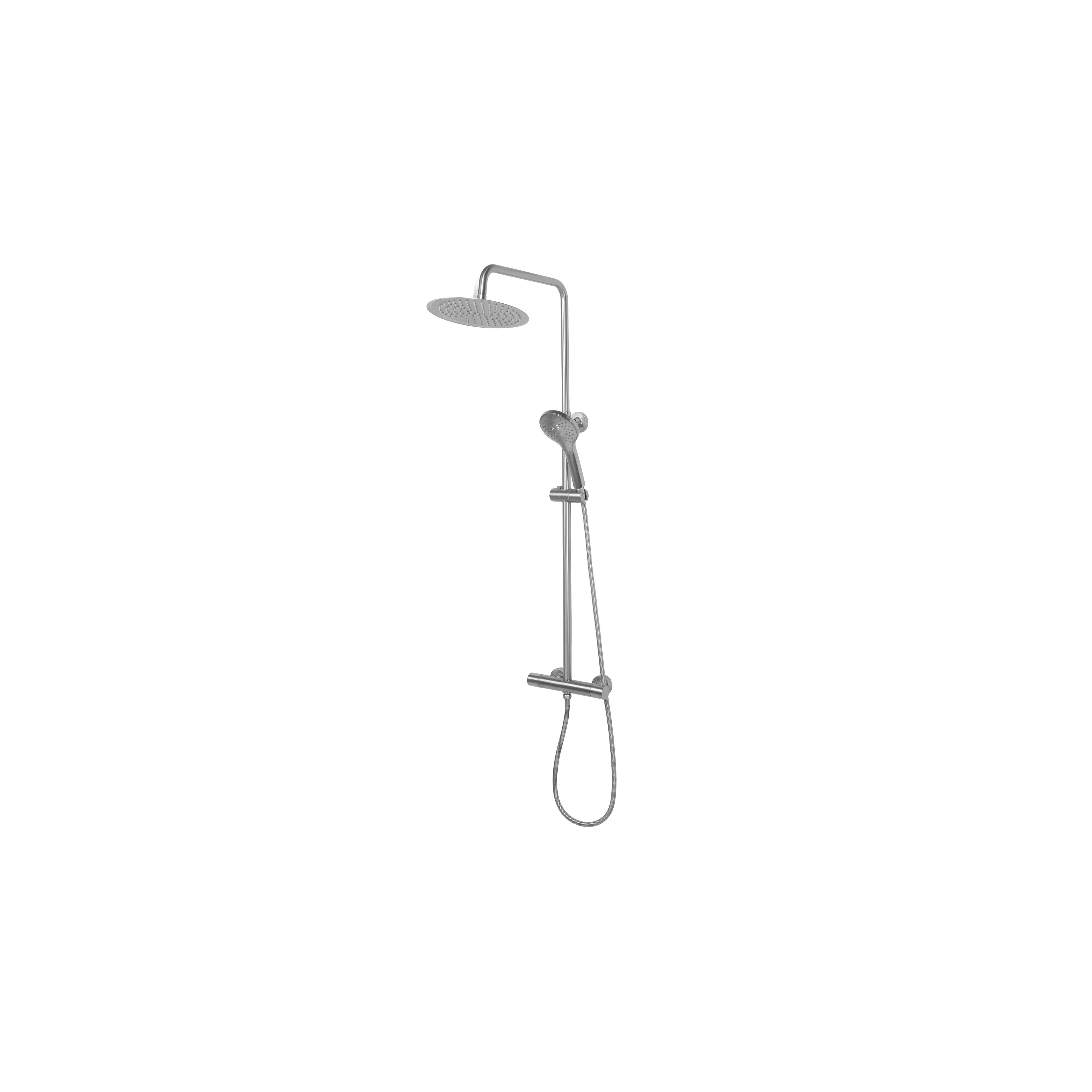 Set doccia con termostato REA VINCENT NICKEL BRUSH INOX