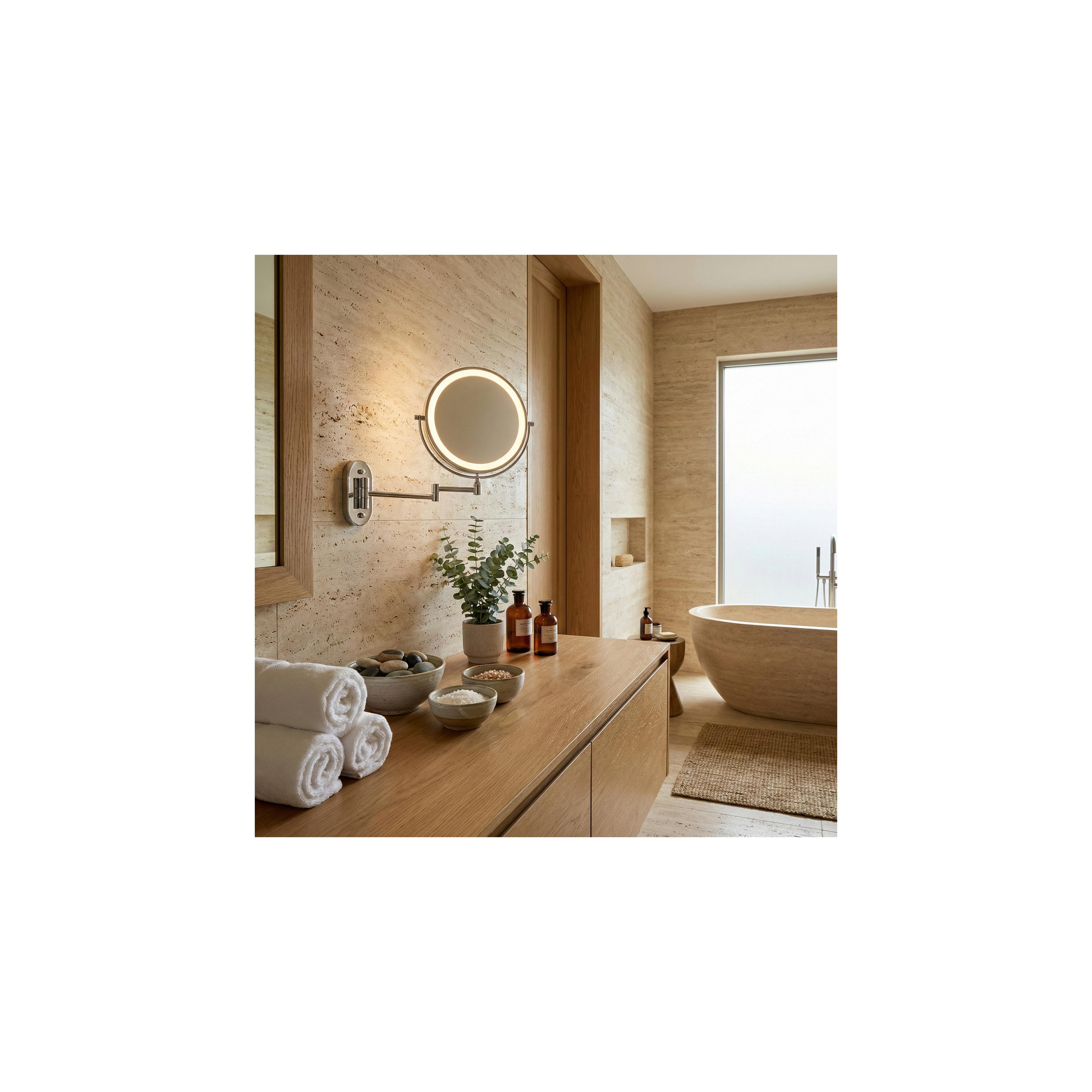 Mirror LED Glow Chrome