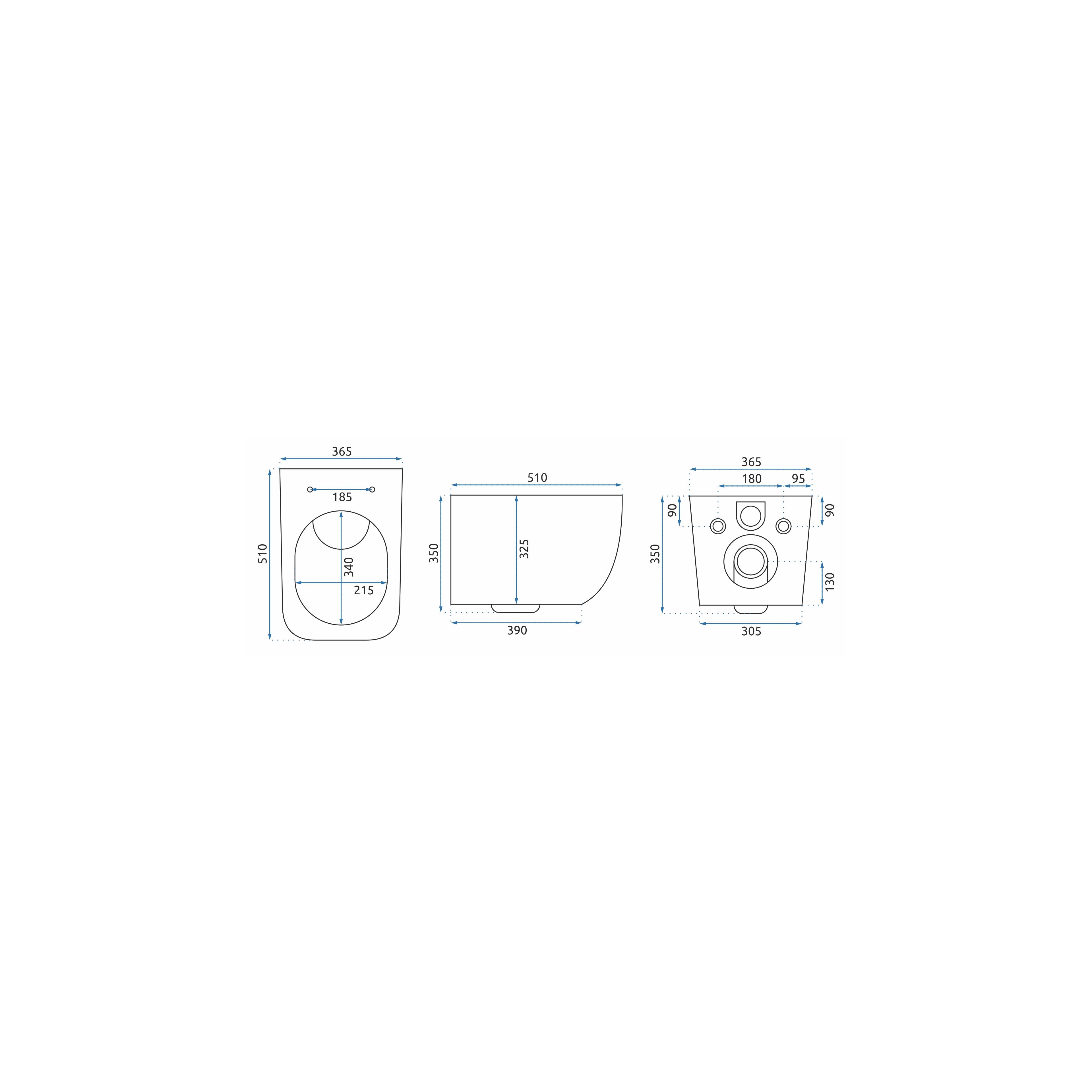 VISEĆA WC ŠKOLJKA MARTIN SLIM RIMLESS DUROPLAST