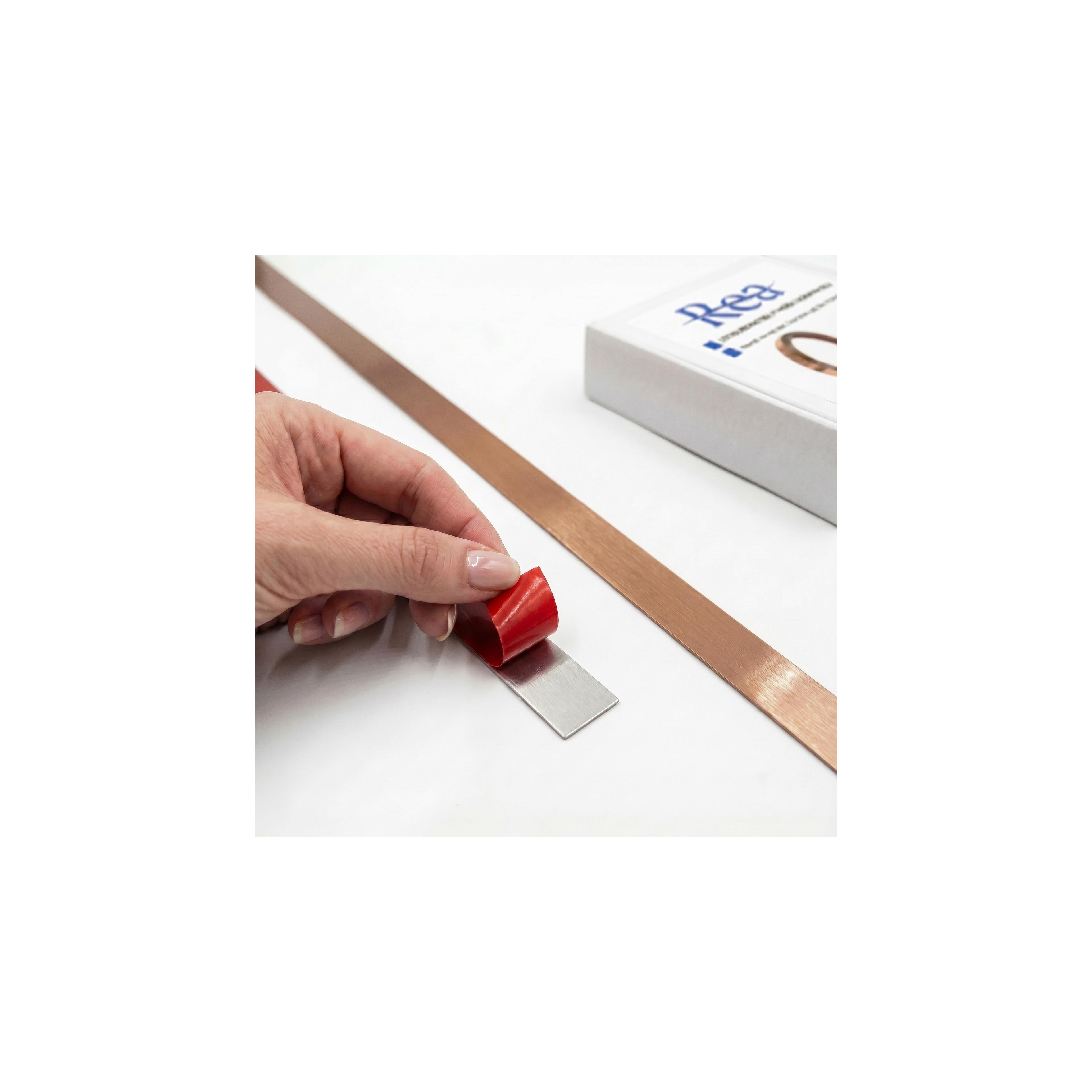 Selbstklebende Zierleiste Rea P14454A 2cm Brush Copper