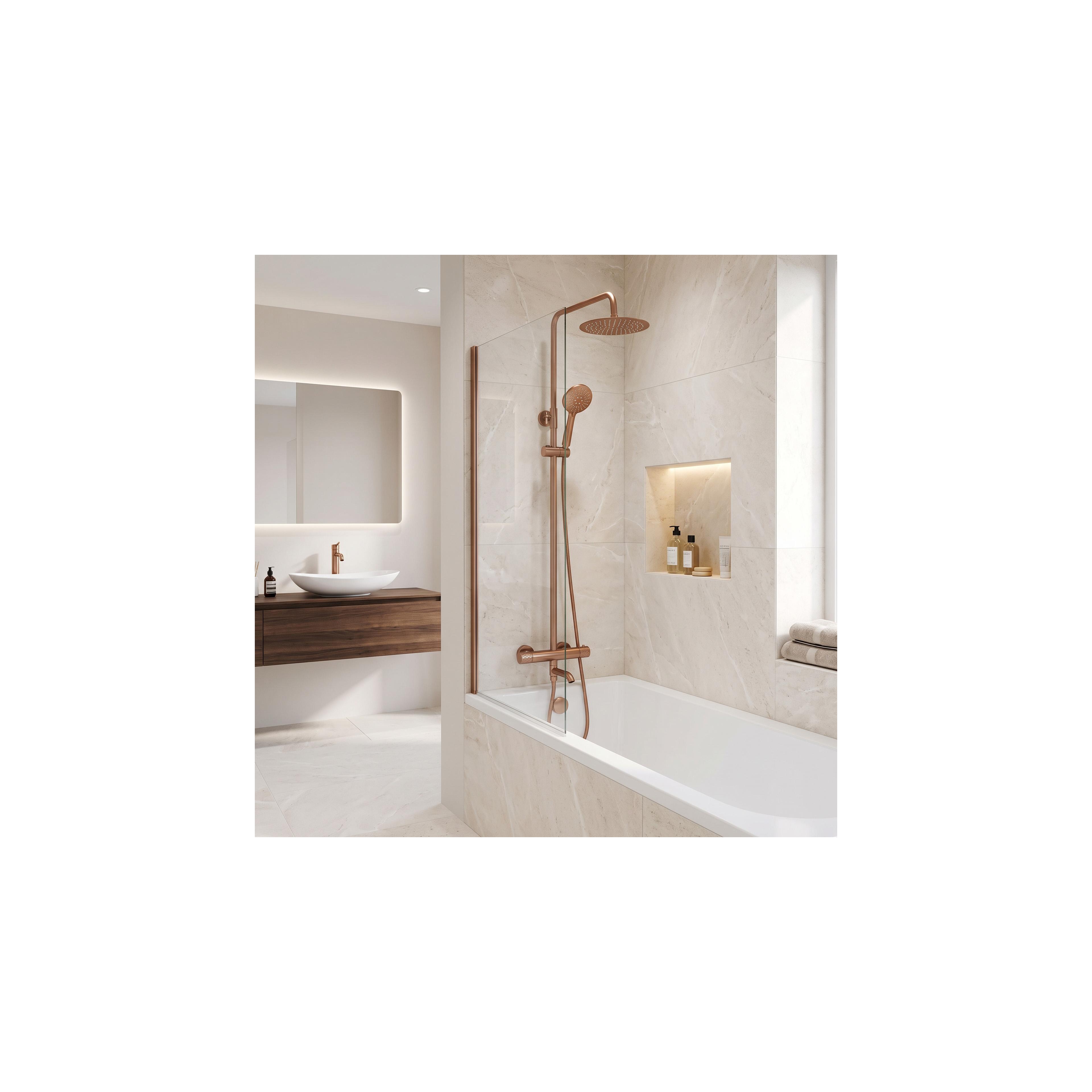 Thermostatic shower system Rea Lungo Diamond Copper