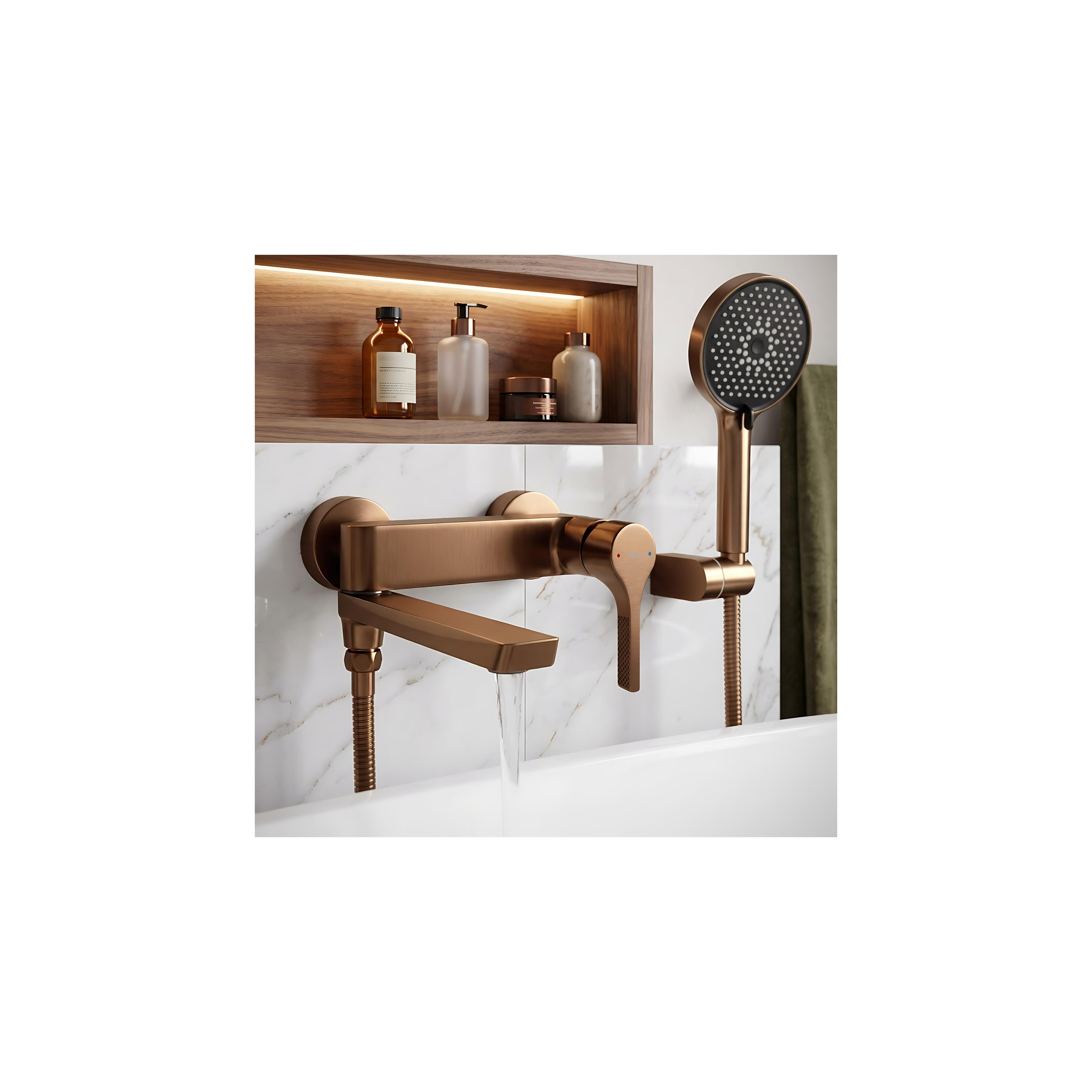 Bath faucet PREMIUM Rea Maxim Brush Copper