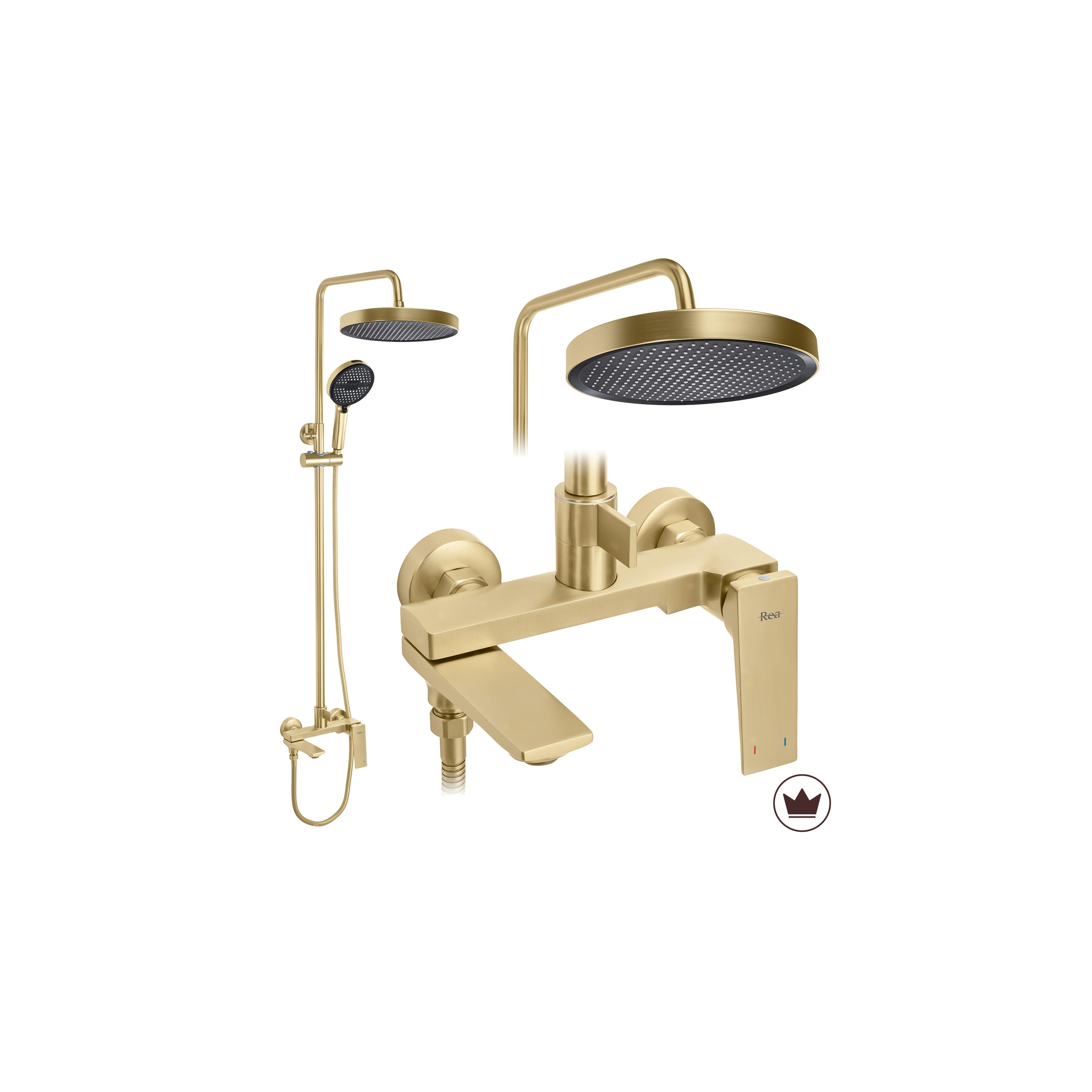 Duschset Rea Prime Borstat Guld