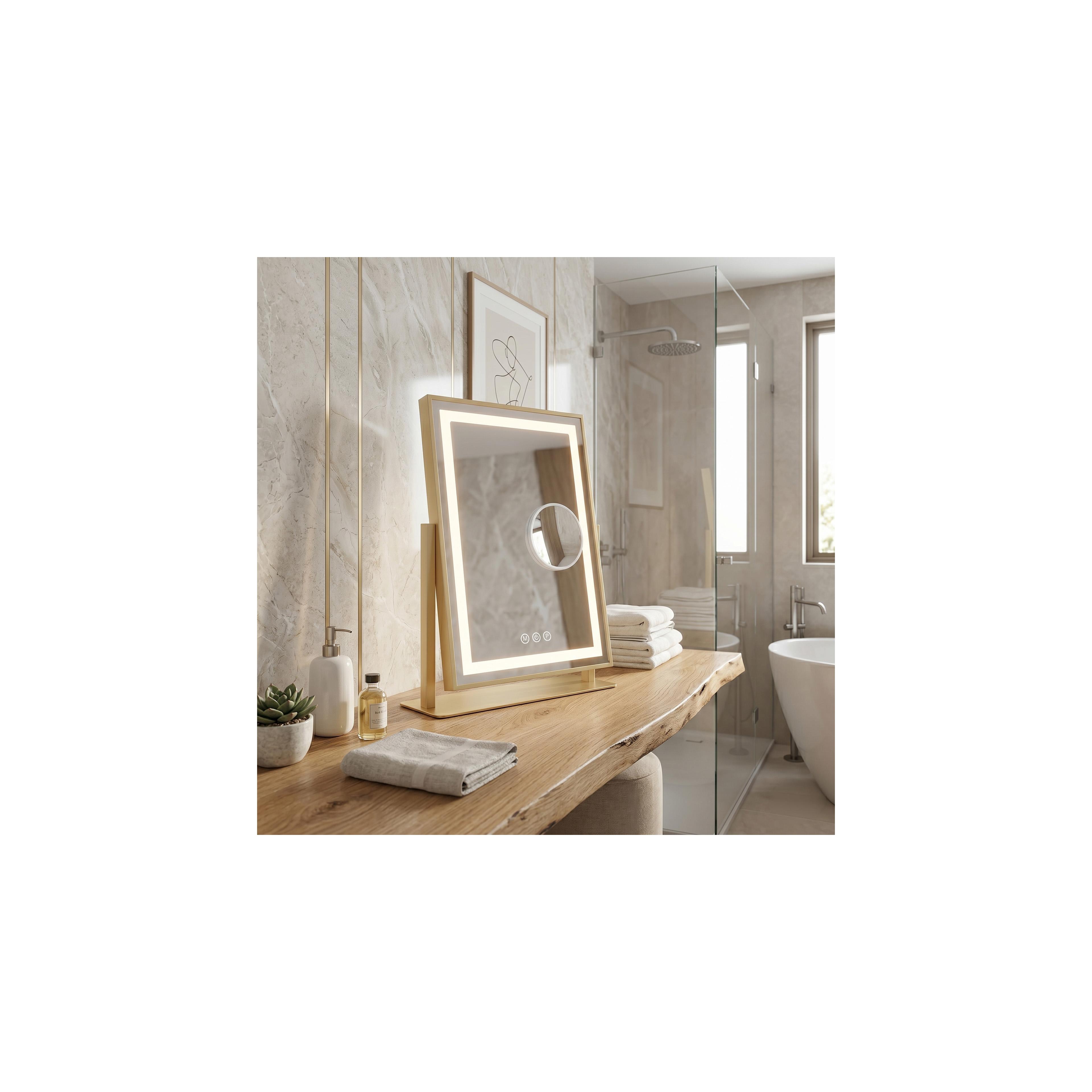 Spiegel LED LUMI L.Gold 30x40cm