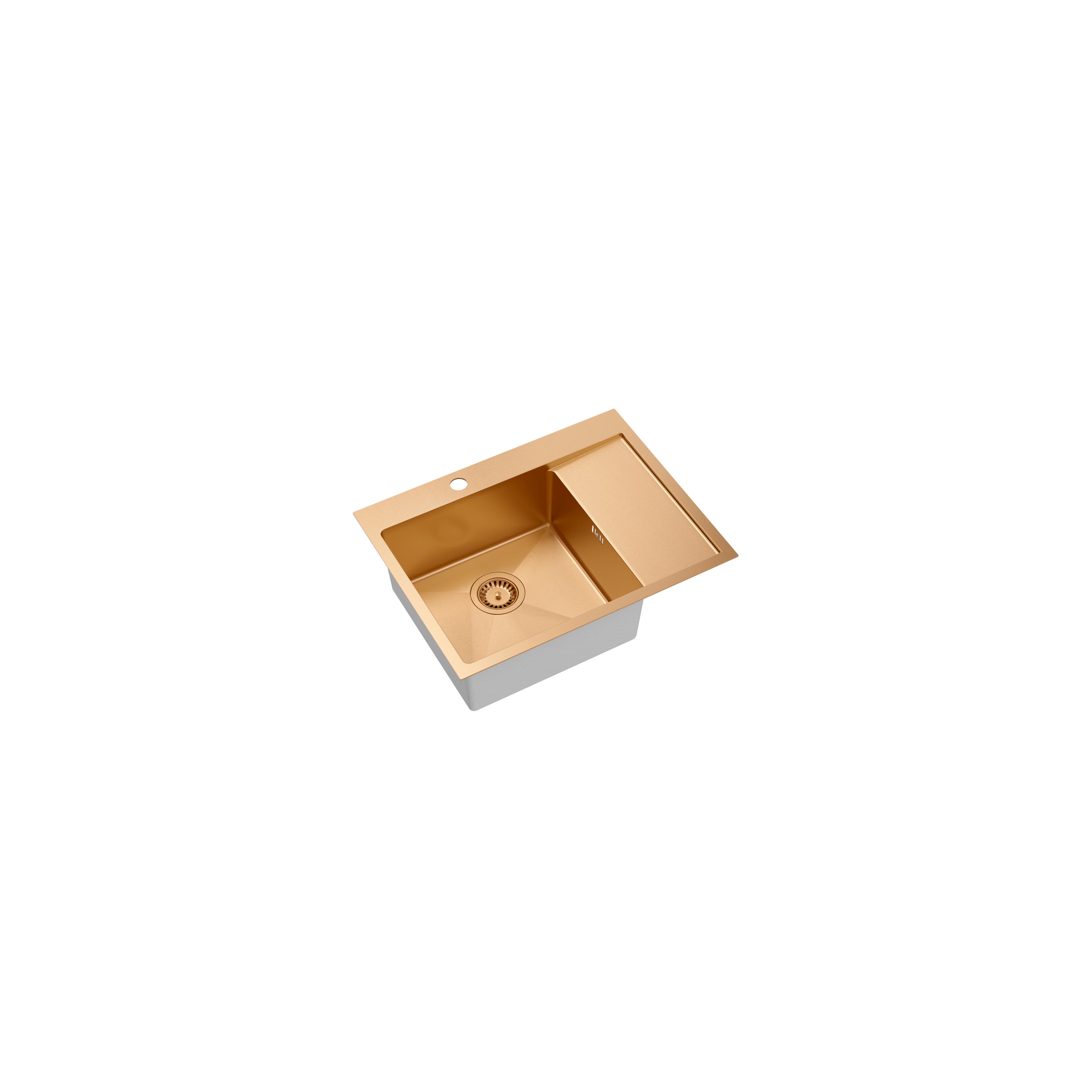 Стальная мойка для кухни RUSSEL 116 Copper