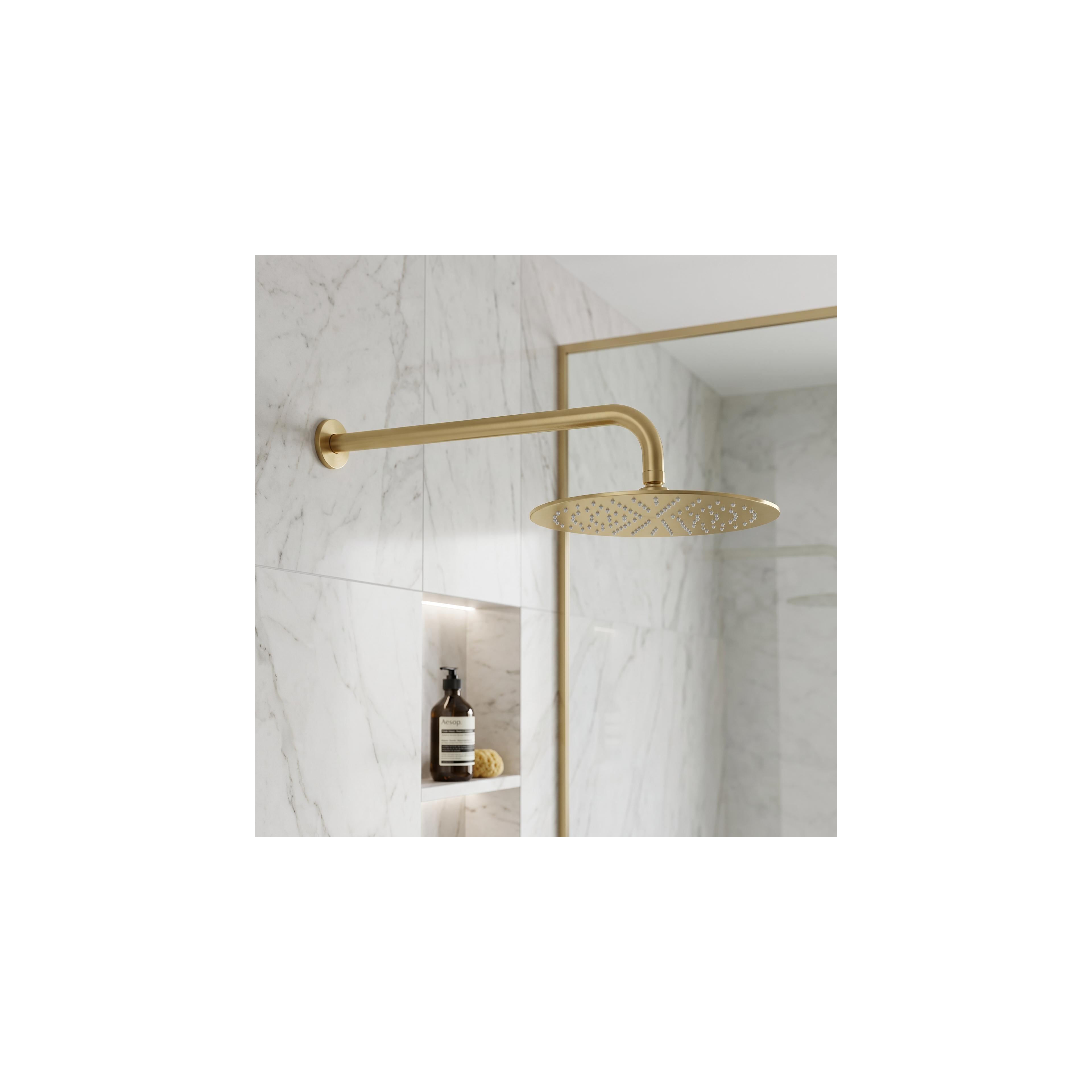 Duscharm rund REA JS-9021 40cm Brush gold