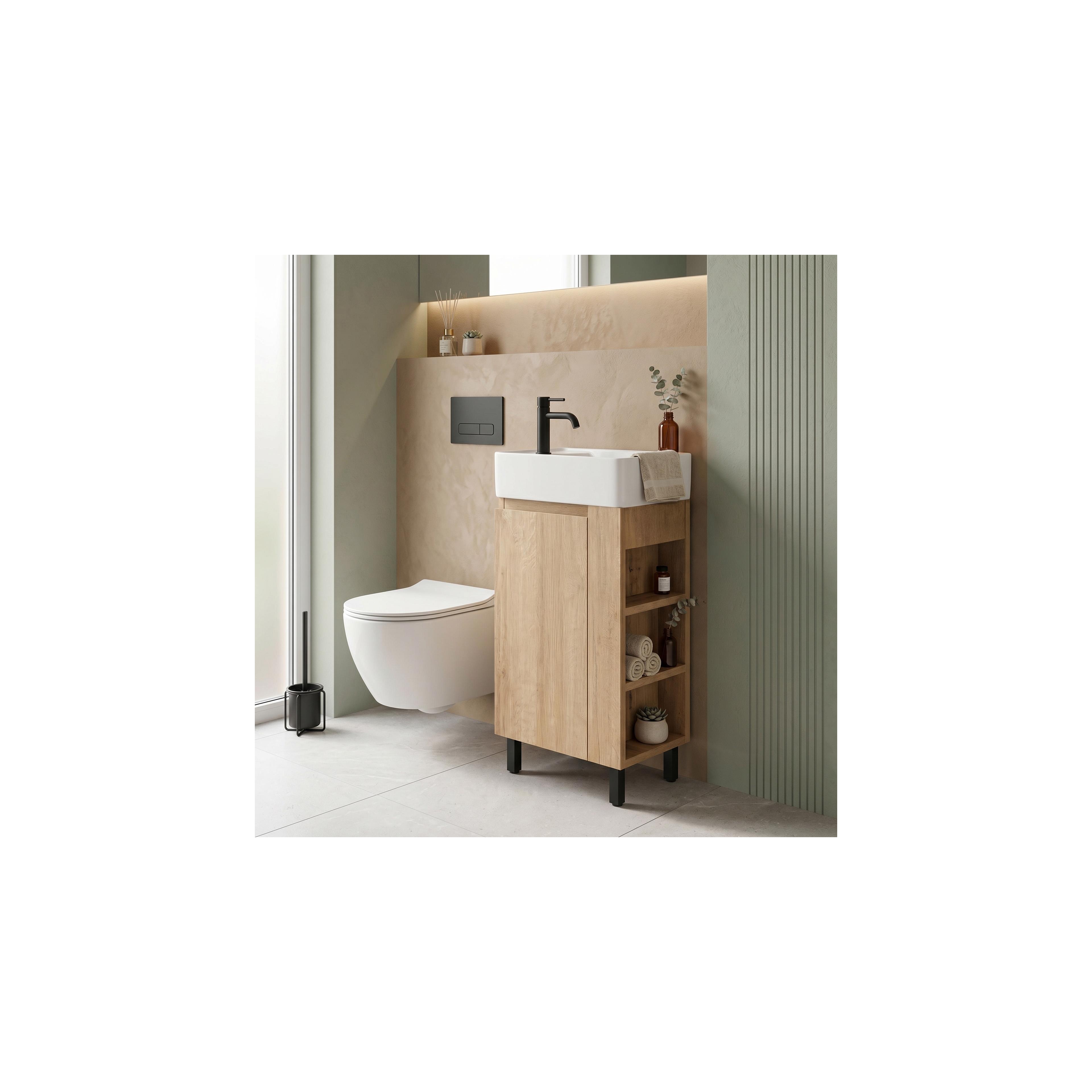Badezimmerschrank mit Waschbecken REA Astra 43cm